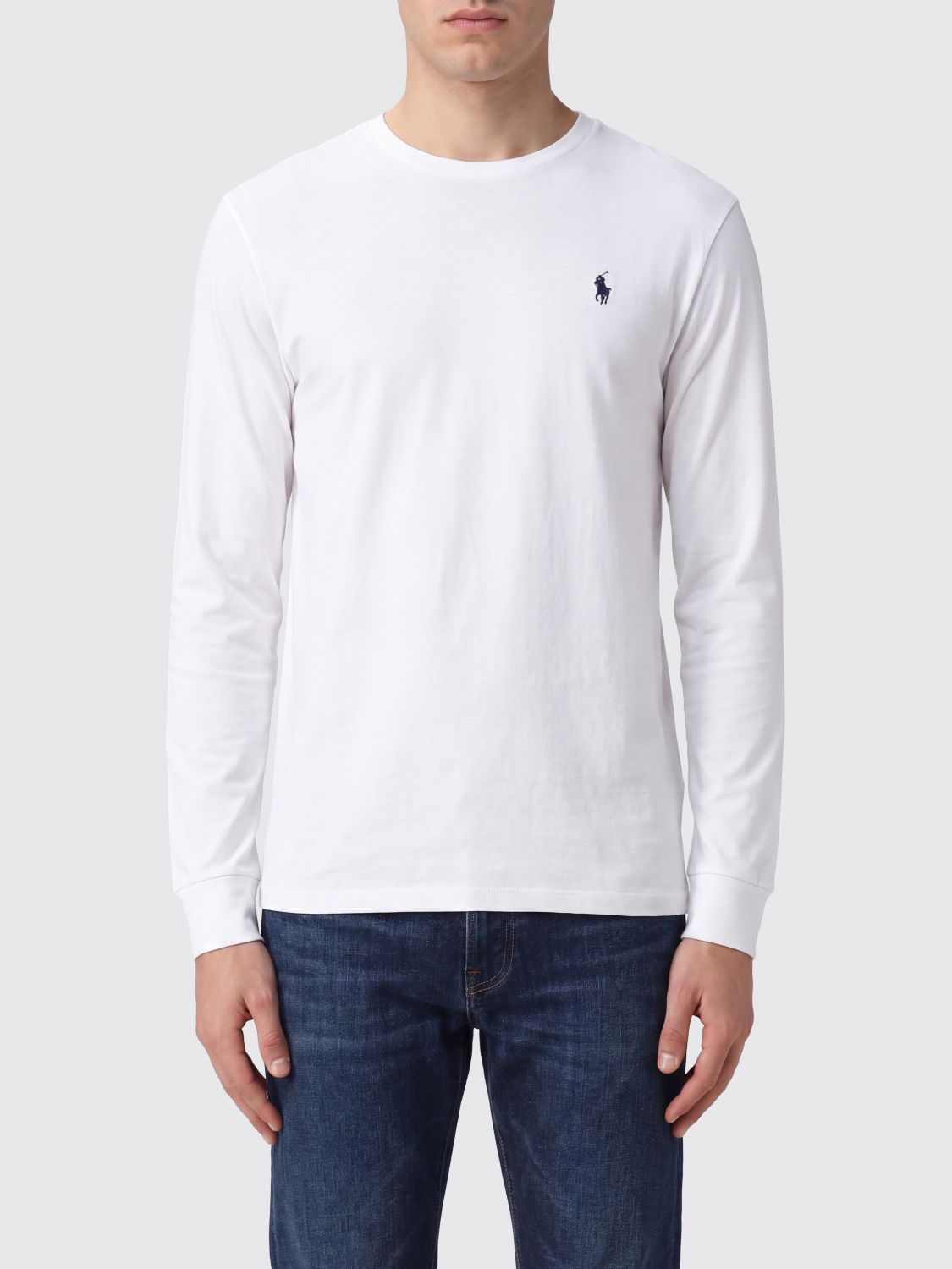 POLO RALPH LAUREN Langärmeliges T-Shirt aus Baumwolle mit Pony-Logo