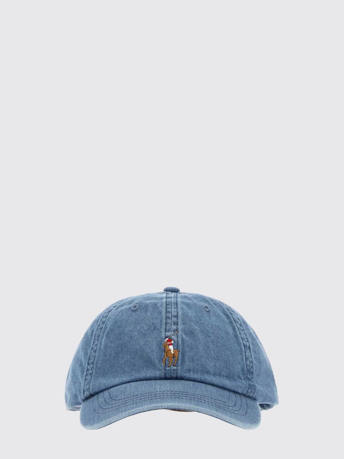 POLO RALPH LAUREN Cotton Denim Baseball Cap with Logo