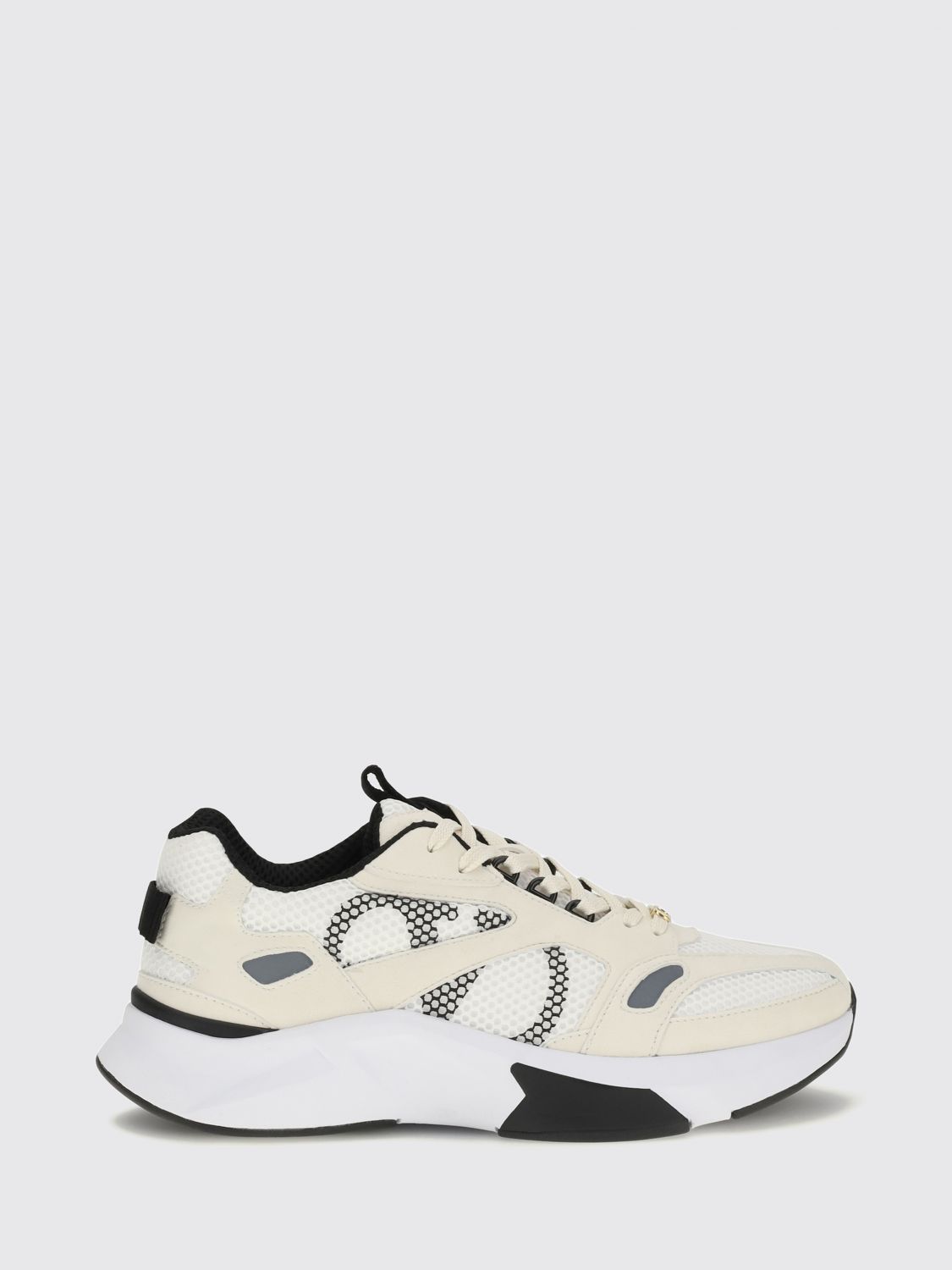 VALENTINO GARAVANI Sneakers basse Demivee in mesh e suede con logo VLogo Signature