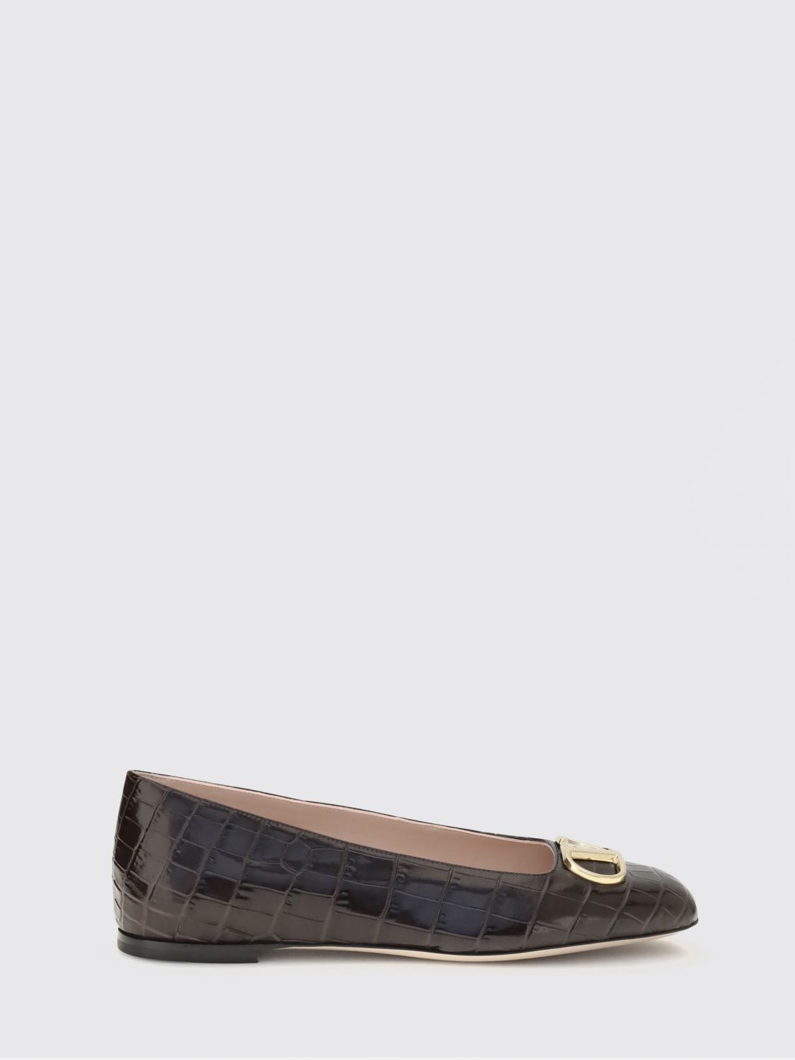 VALENTINO GARAVANI Ballet Flat Woman color Brown