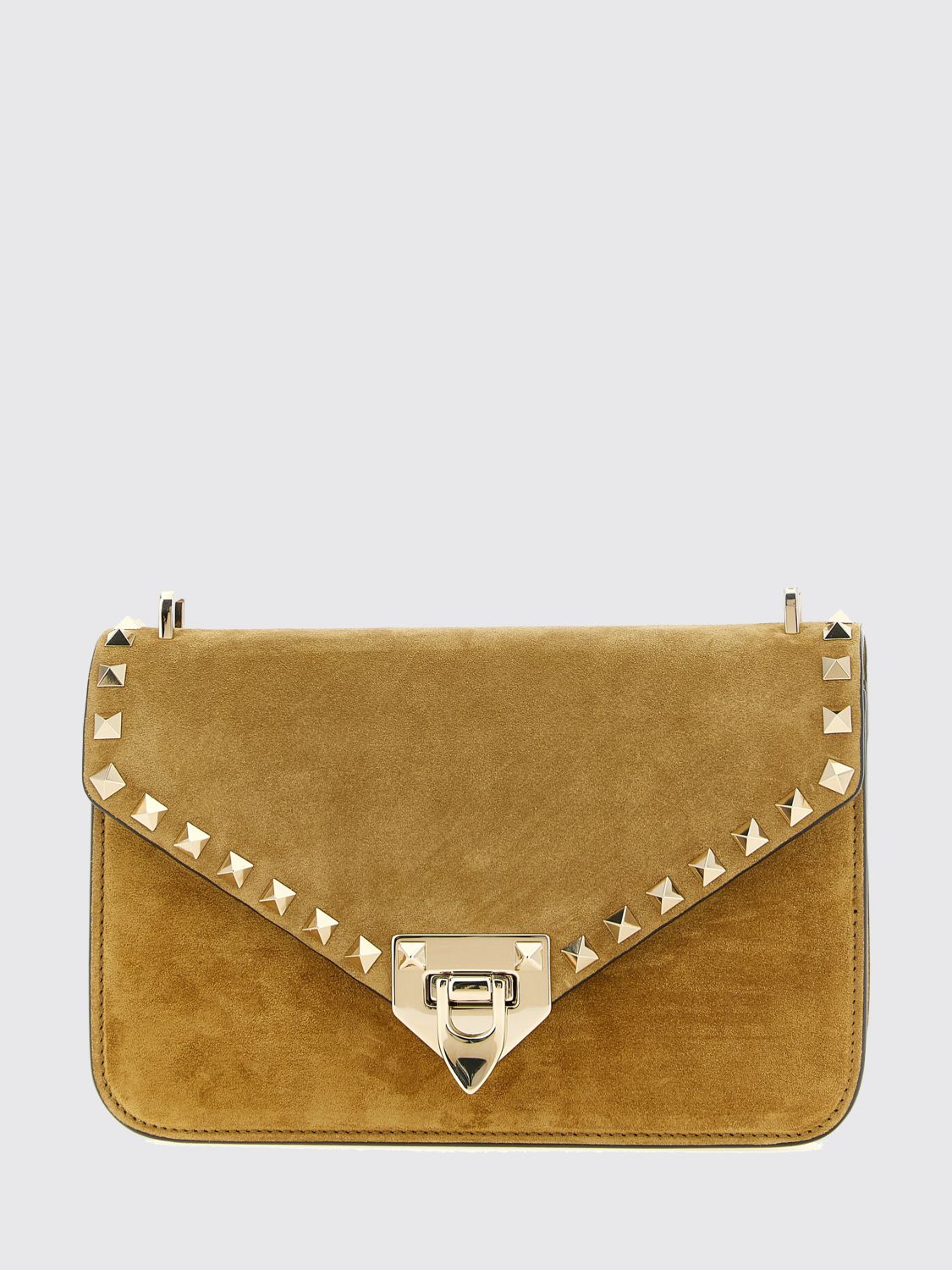 VALENTINO GARAVANI Mini borsa a tracolla Rockstud in pelle scamosciata