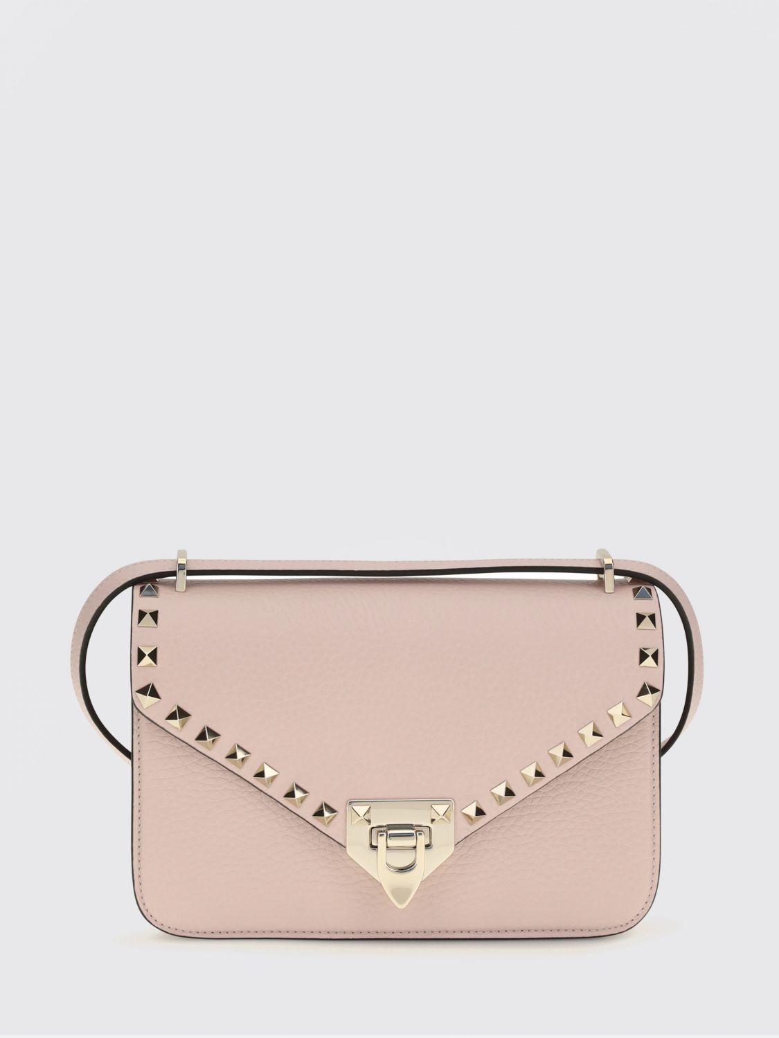 VALENTINO GARAVANI Rockstud Grained Calfskin Mini Crossbody Bag