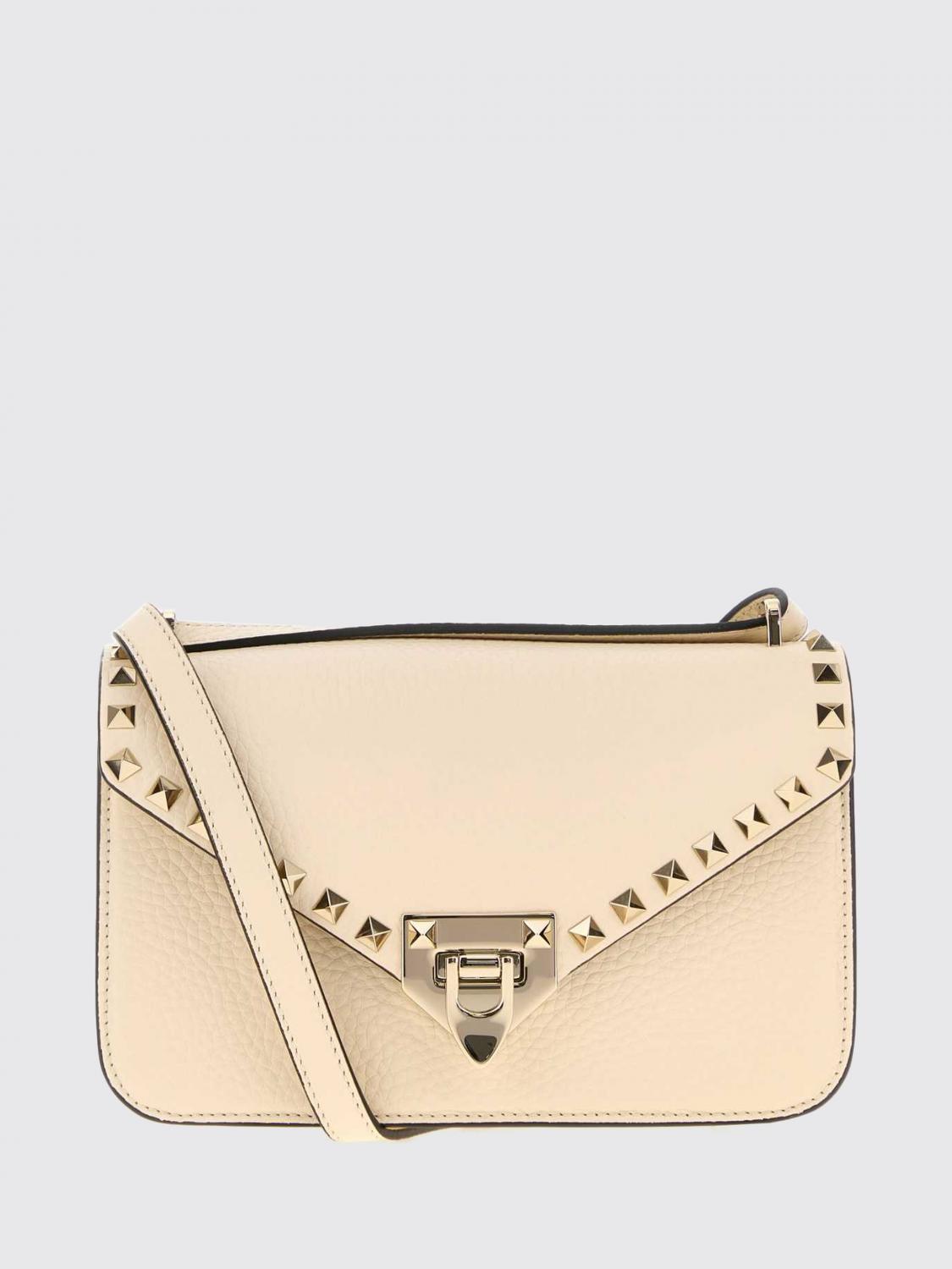 VALENTINO GARAVANI Mini borsa a tracolla Rockstud in pelle di vitello a grana