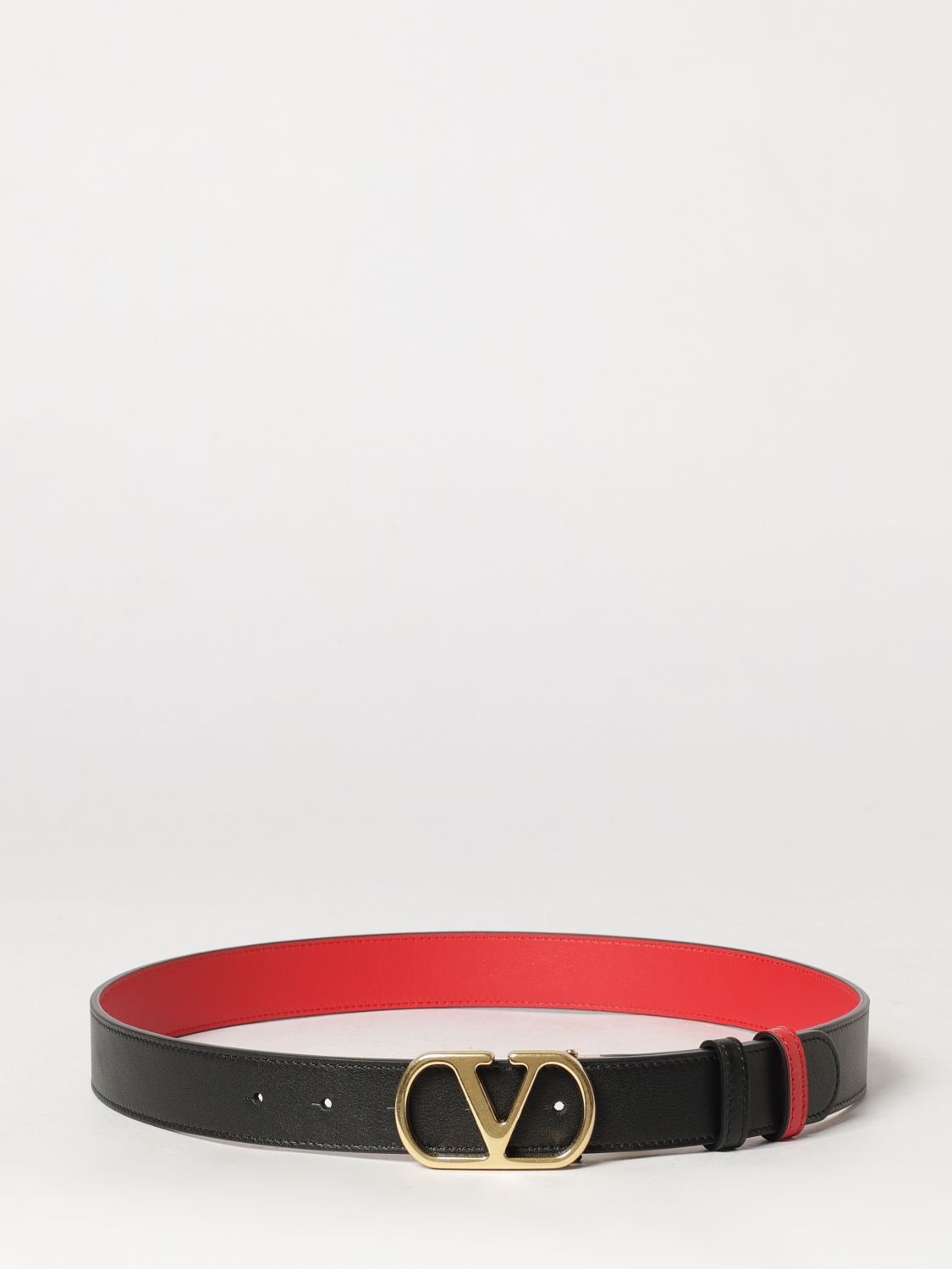 VALENTINO GARAVANI Cintura VLogo Signature reversibile in pelle di vitello liscia