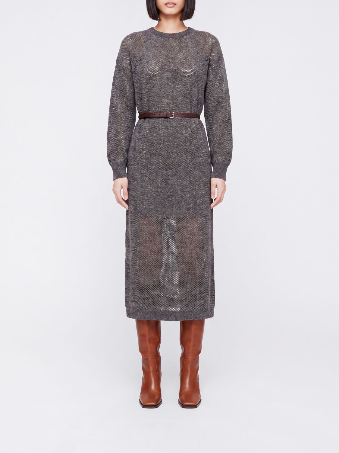BRUNELLO CUCINELLI Dress Woman color Grey