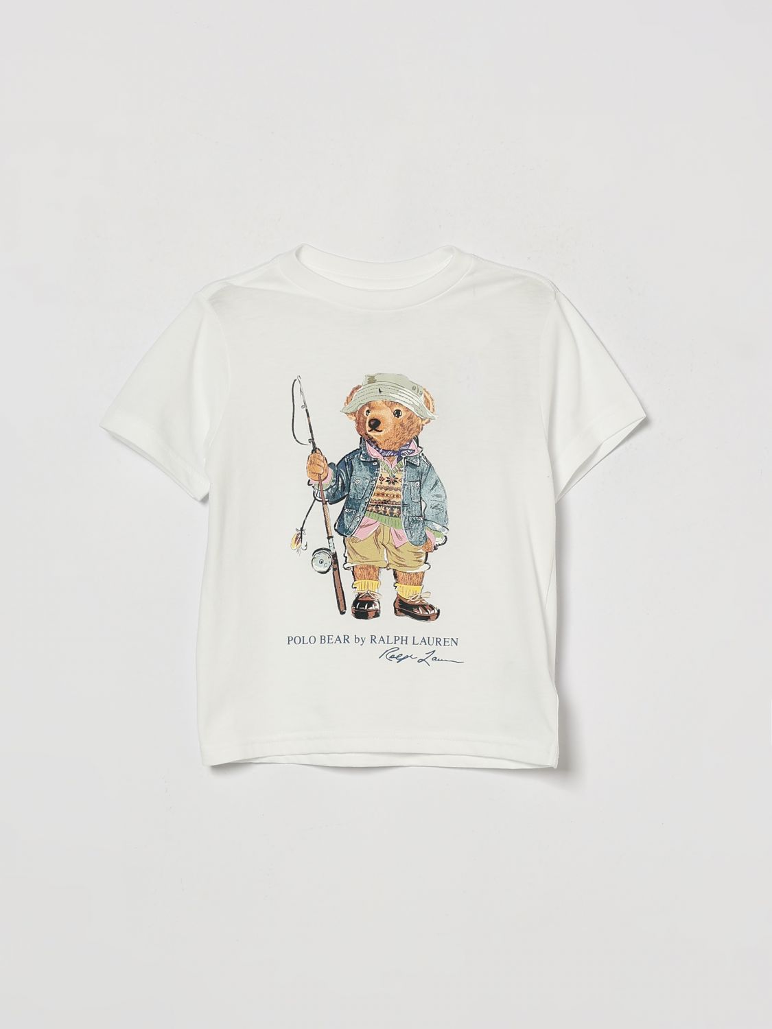 POLO RALPH LAUREN T-Shirt Bambino colore Bianco