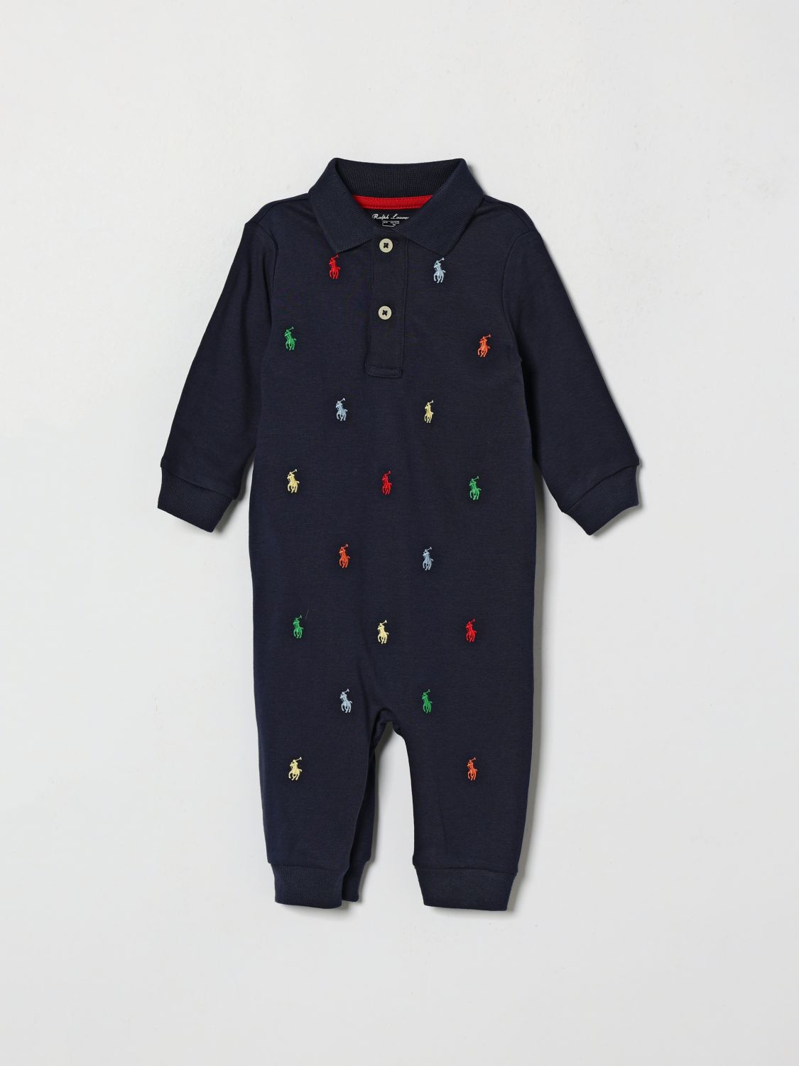 POLO RALPH LAUREN Strampler für Jungen aus Baumwolle mit Pony-Logo-Stickerei