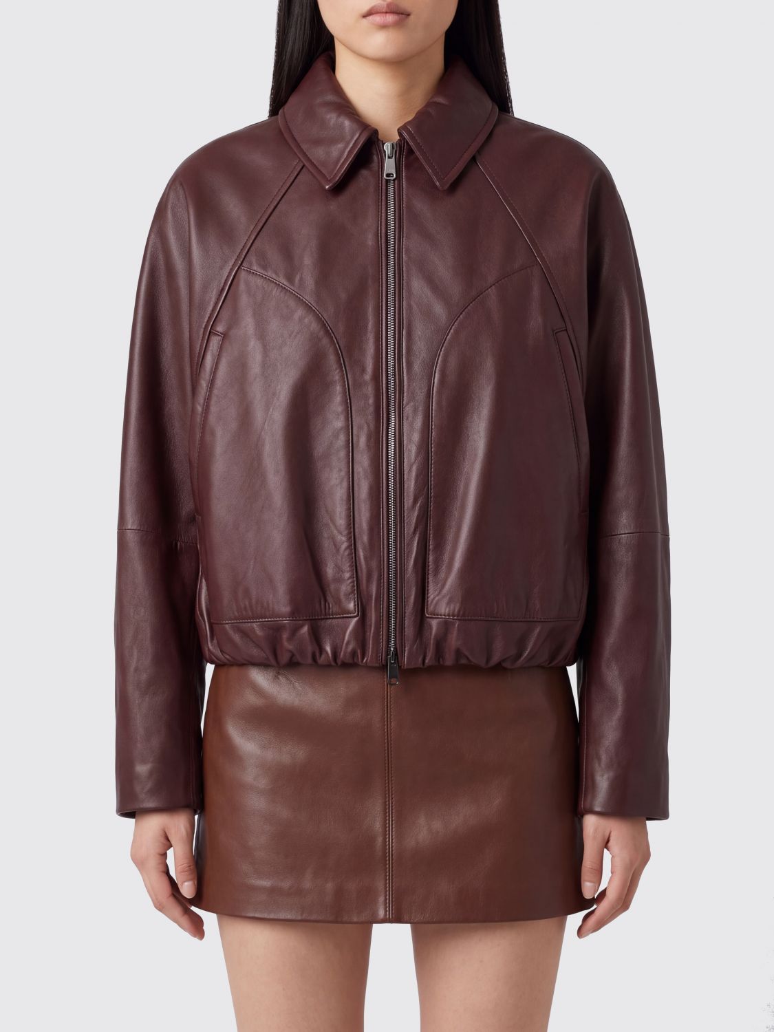 BRUNELLO CUCINELLI Jacket Woman color Burgundy