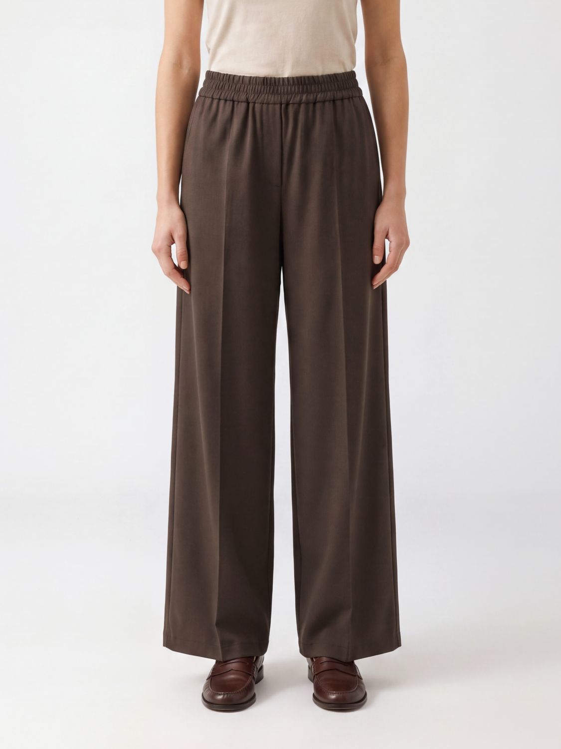 BRUNELLO CUCINELLI Pants Woman color Brown