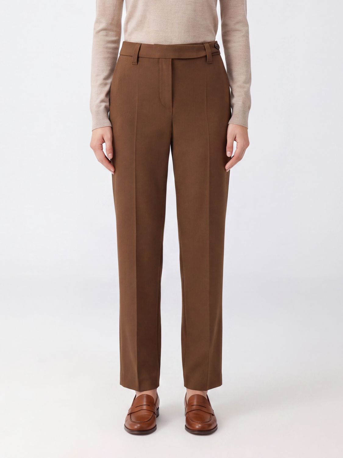 BRUNELLO CUCINELLI Pants Woman color Brown