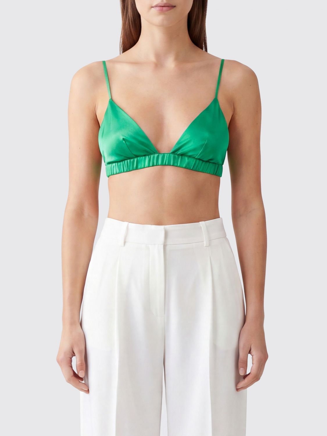 THE FRANKIE SHOP Top Woman color Green