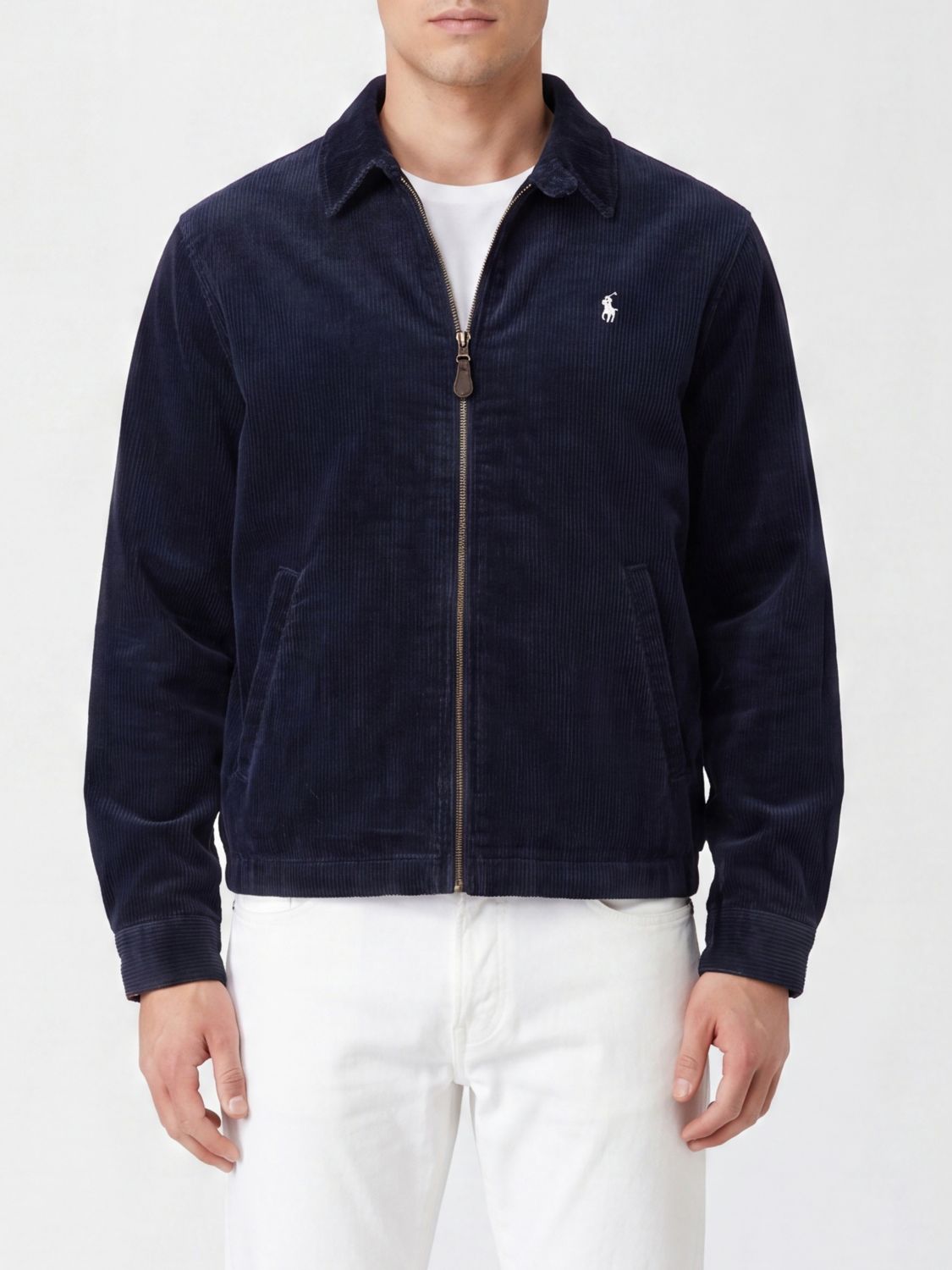POLO RALPH LAUREN Giacca a camicia Wynton in velluto con logo ricamato