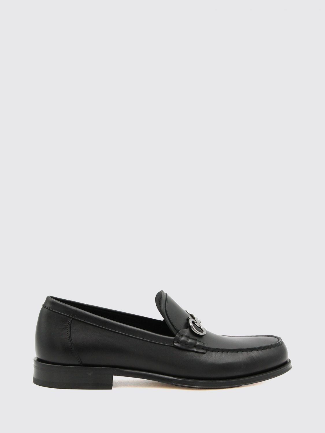 FERRAGAMO Gancini Penny-Loafer aus glattem Kalbsleder mit Ledersohle