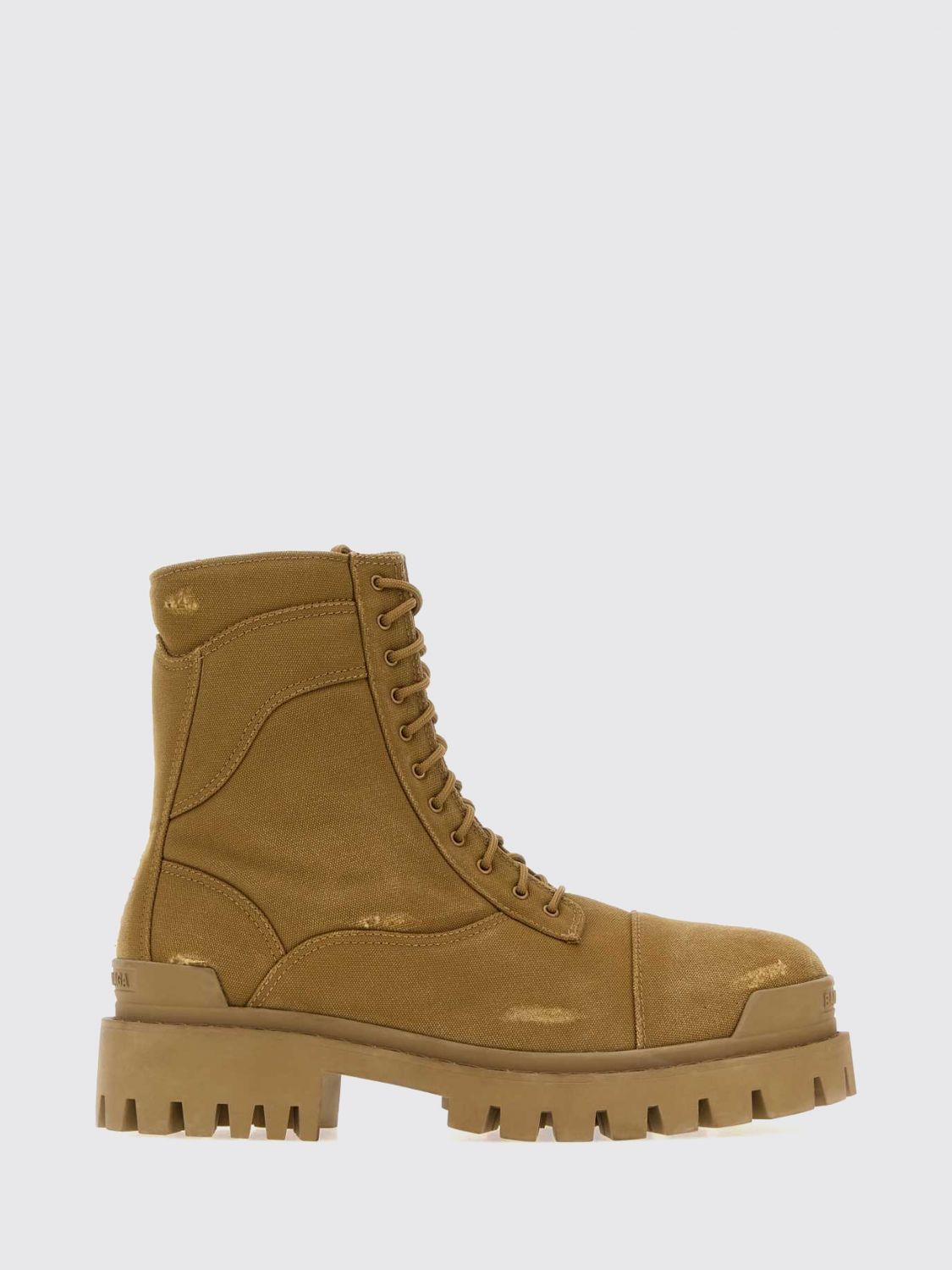 BALENCIAGA Stivali Combact Strike in cotone effetto used