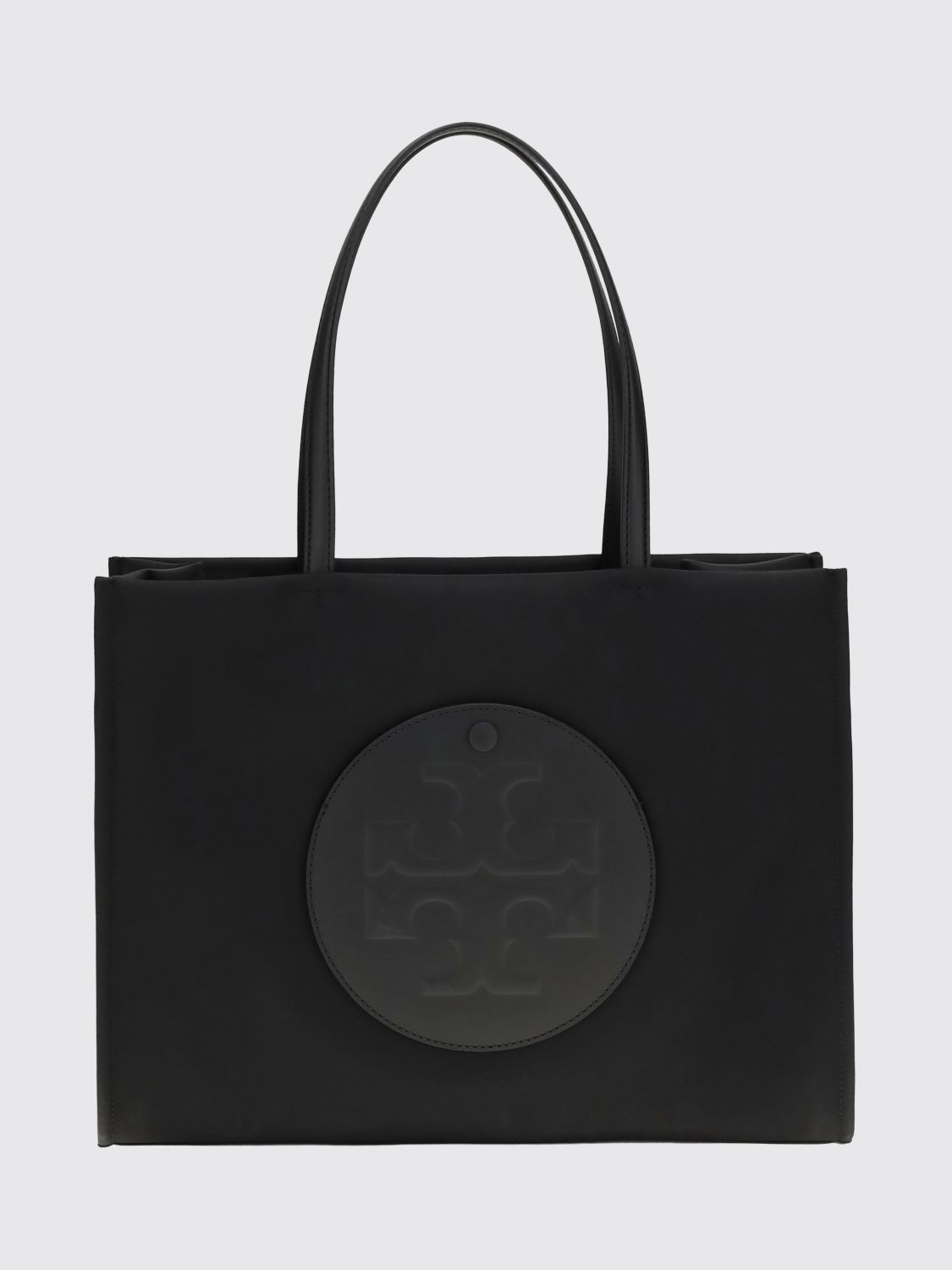 TORY BURCH Ella Small Nylon Tote Bag with Tone-on-Tone Double T Logo