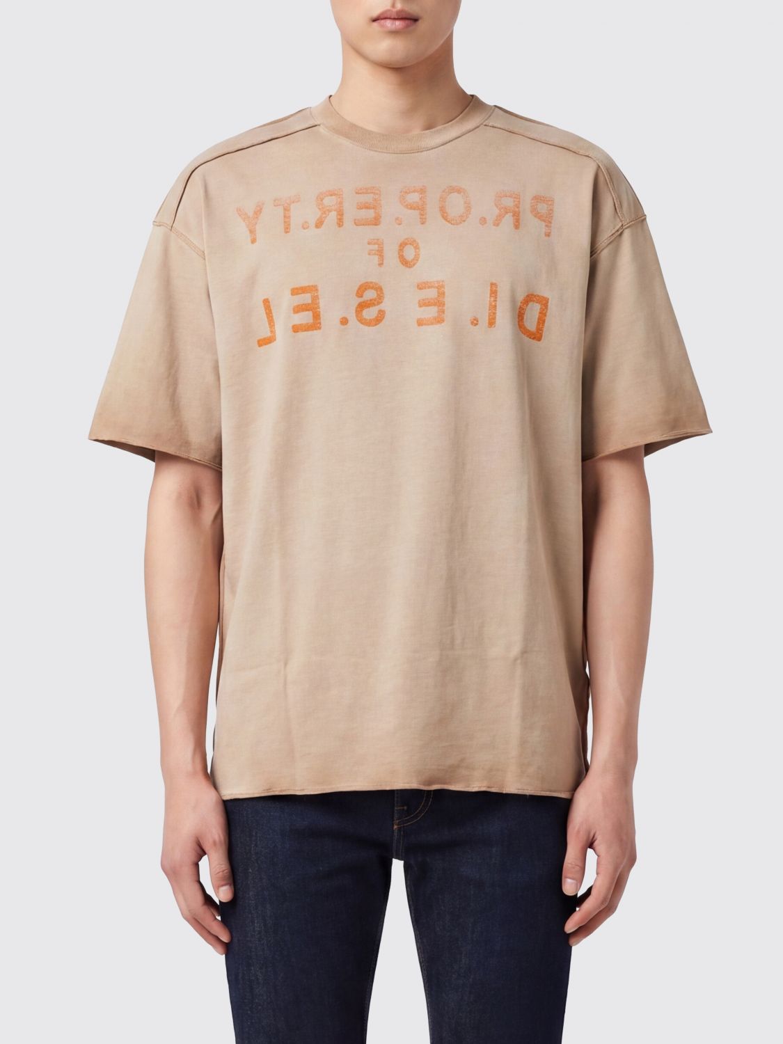 DIESEL T-Shirt Men color Beige