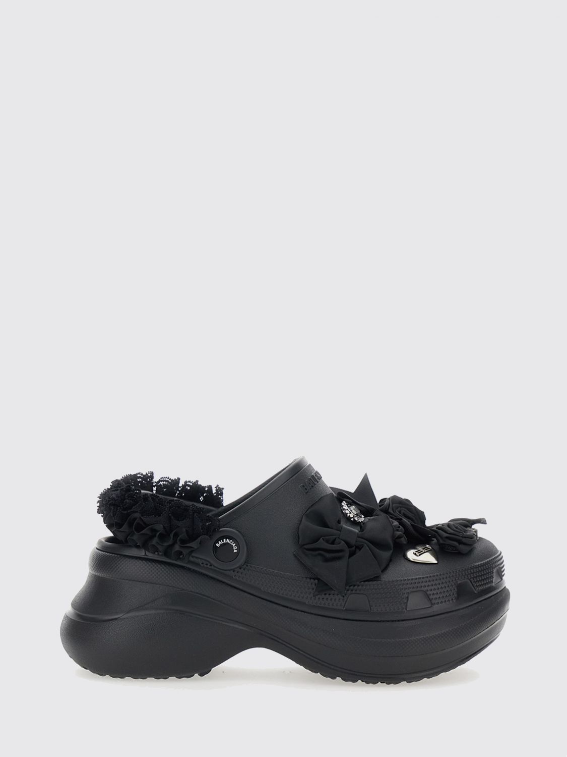 BALENCIAGA x Crocs Jibbitz EVA Mules with Platform and Decorative Studs