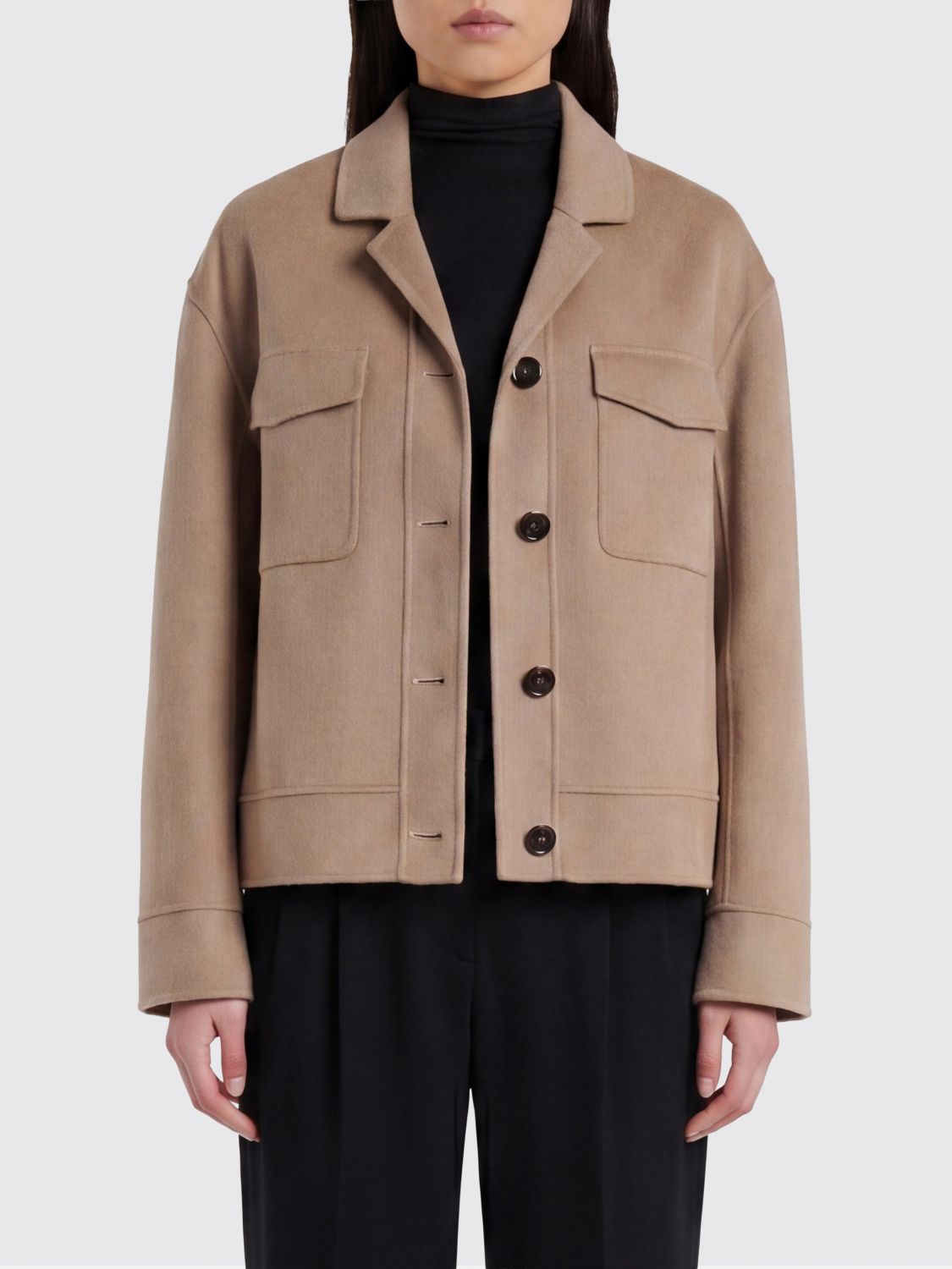 'S MAX MARA Coat Woman color Beige