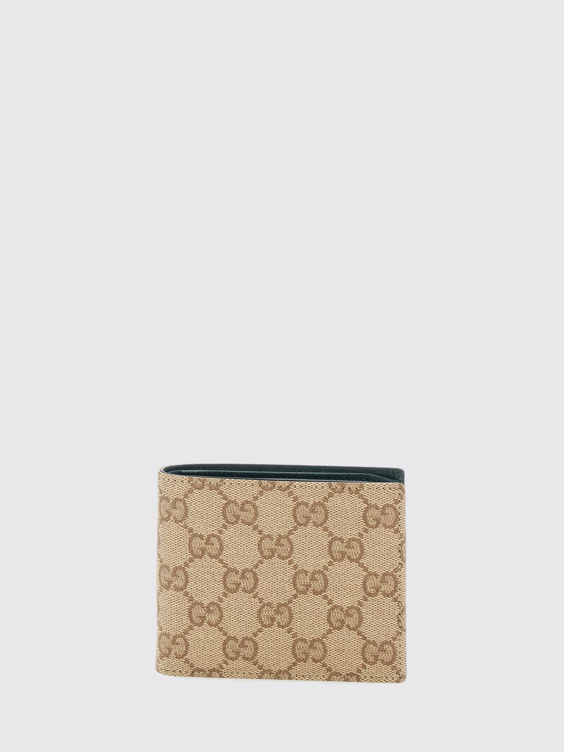 GUCCI Portafoglio a libro in tessuto GG Supreme con interni in pelle