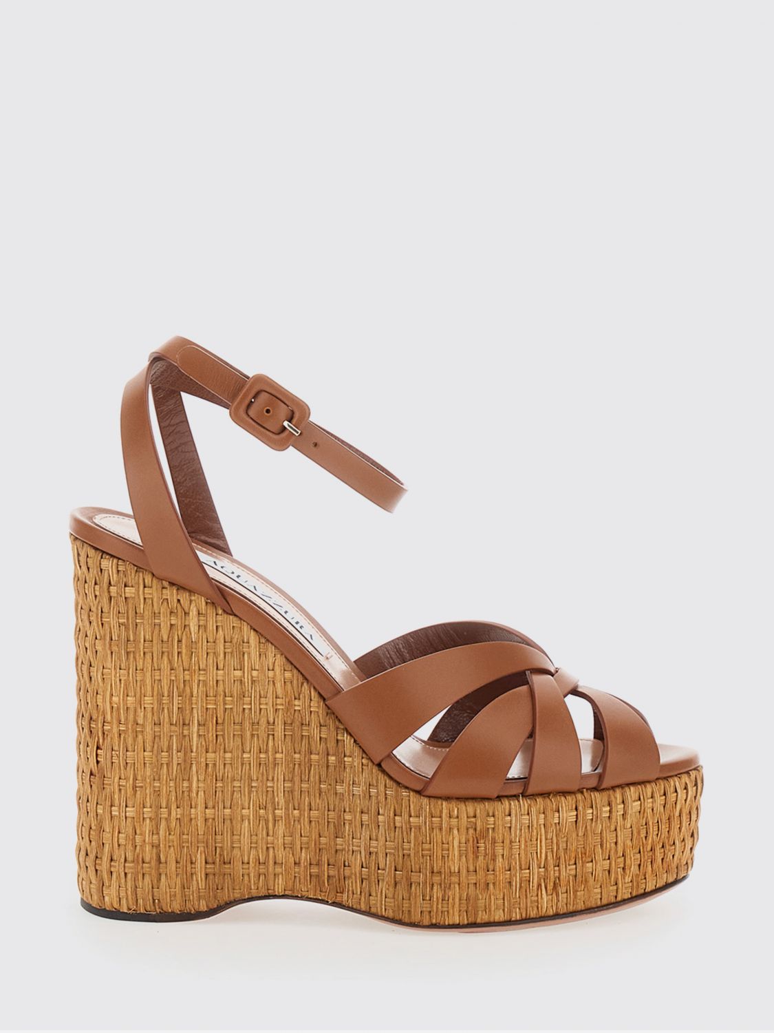 AQUAZZURA Scarpe Con Zeppa Donna colore Marrone