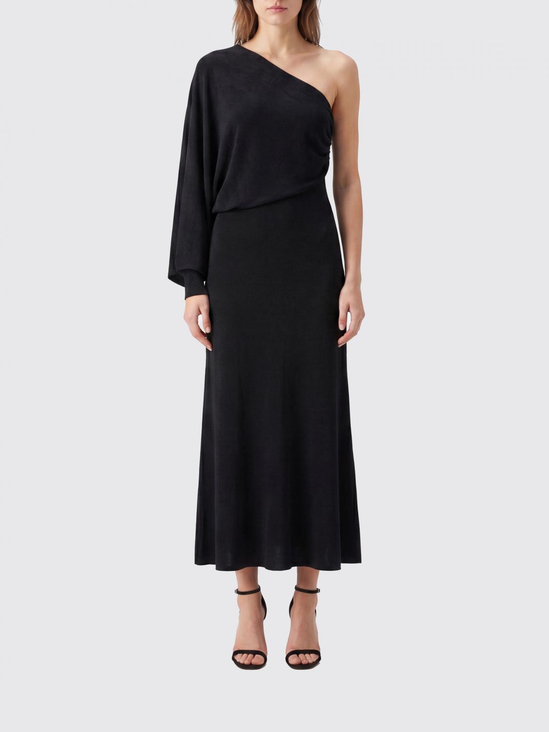 SELF-PORTRAIT One-Shoulder Asymmetrical Jersey Midi Dress