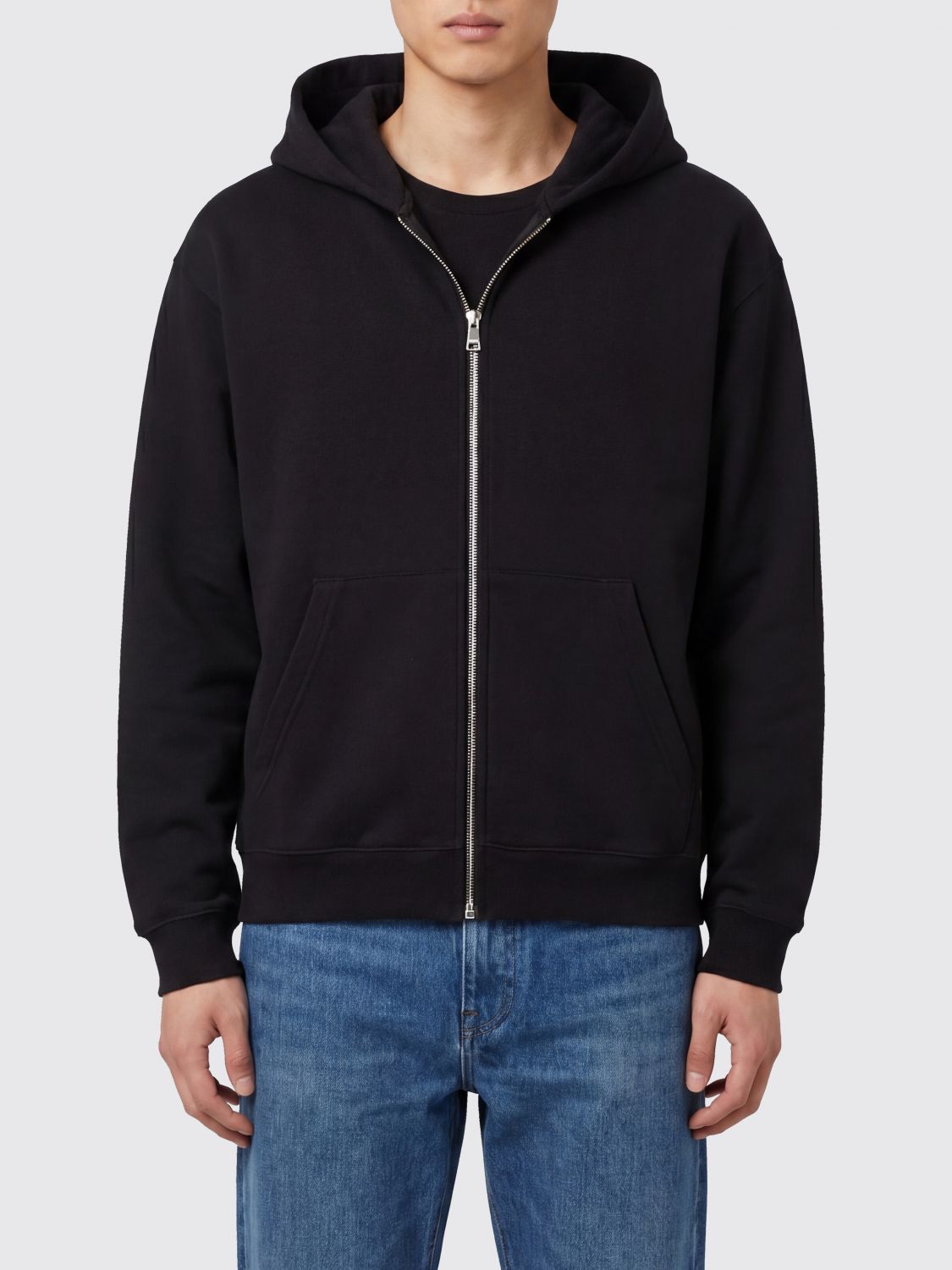 GUCCI Felpa con cappuccio in cotone GG Web