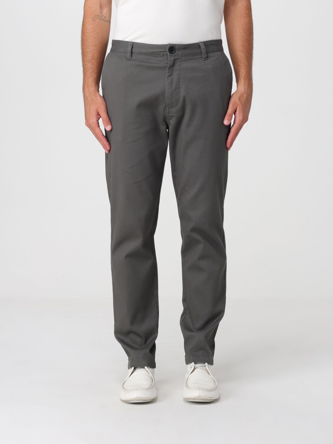 ARMANI EXCHANGE Pantaloni chino slim fit in cotone stretch con tasche America