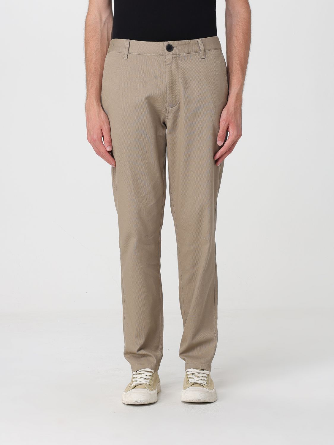 ARMANI EXCHANGE Pantaloni chino slim fit in cotone stretch con tasche America