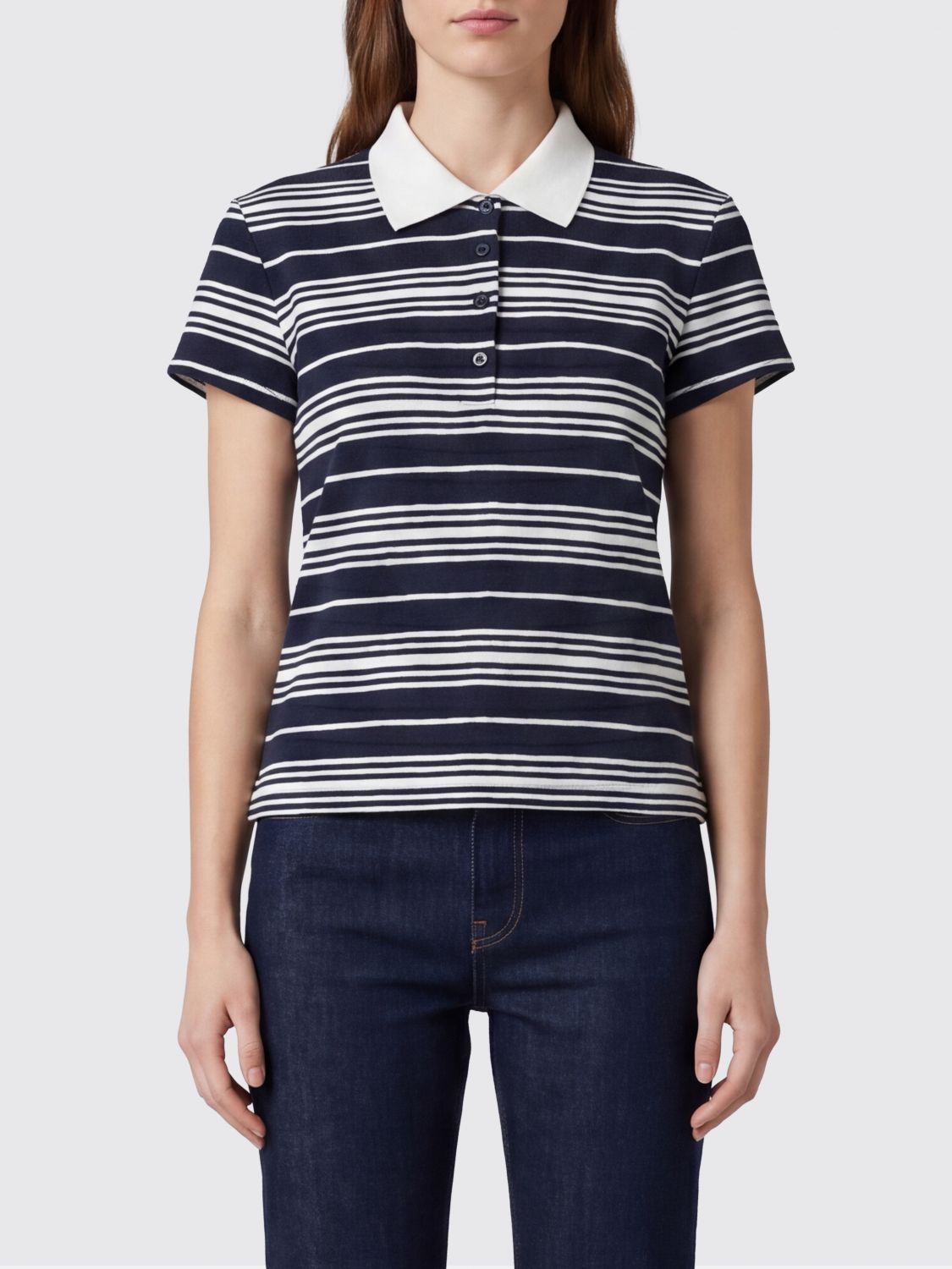 FRAME Polo in maglia di lino