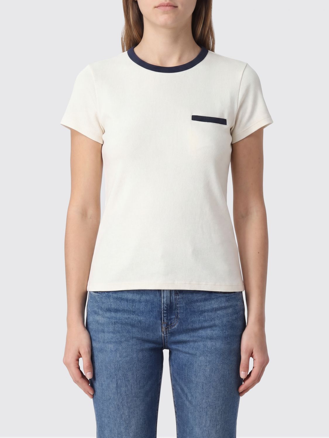 FRAME T-shirt in piquet di cotone
