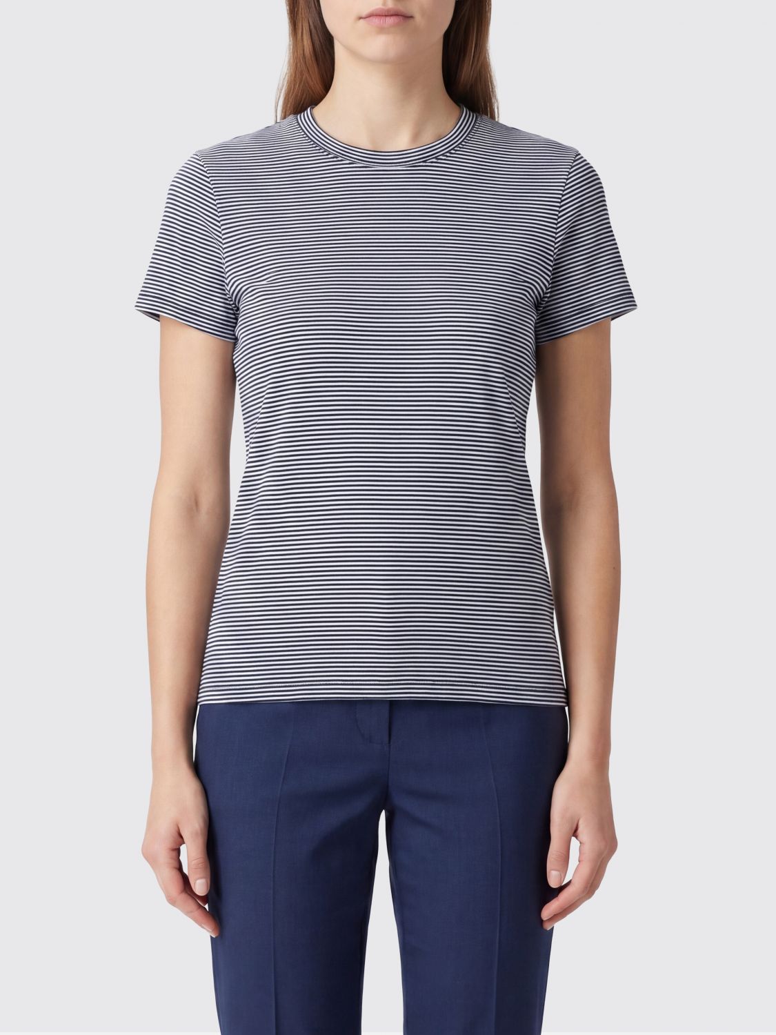 FRAME T-shirt in cotone a righe