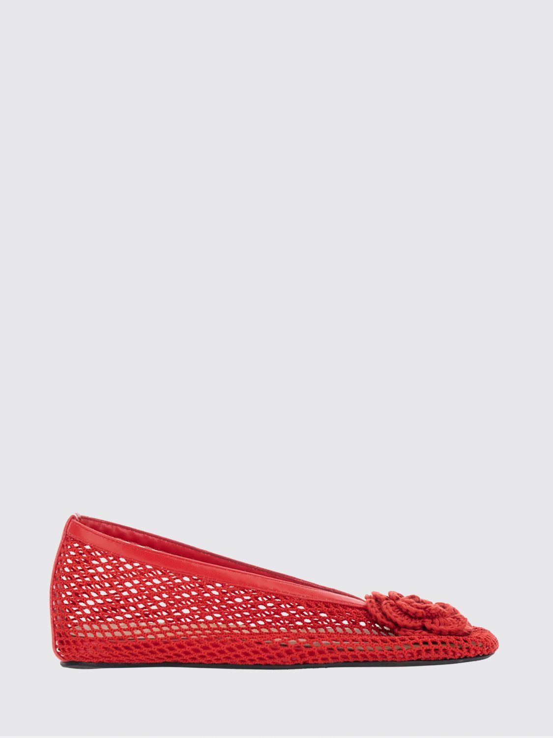 GANNI Ballet Flat Woman color Red
