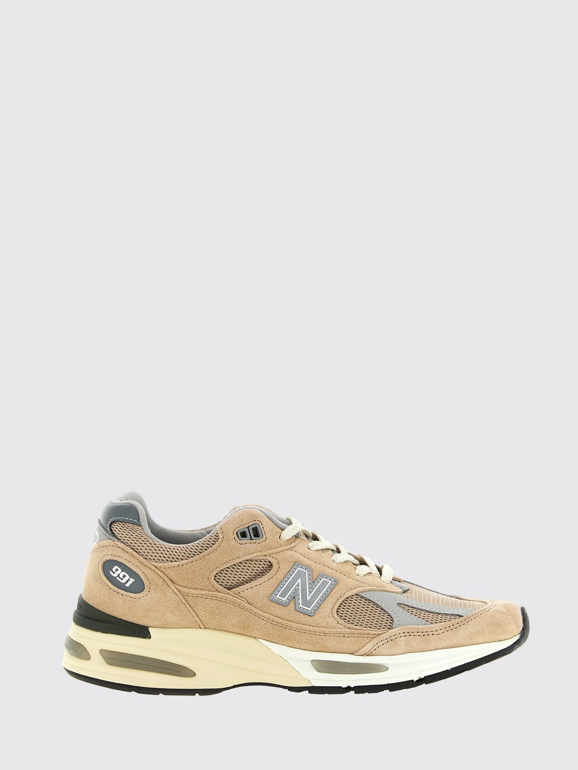 NEW BALANCE Made in UK 991v2 Sneakers aus Veloursleder und Mesh mit ABZORB-Sohle