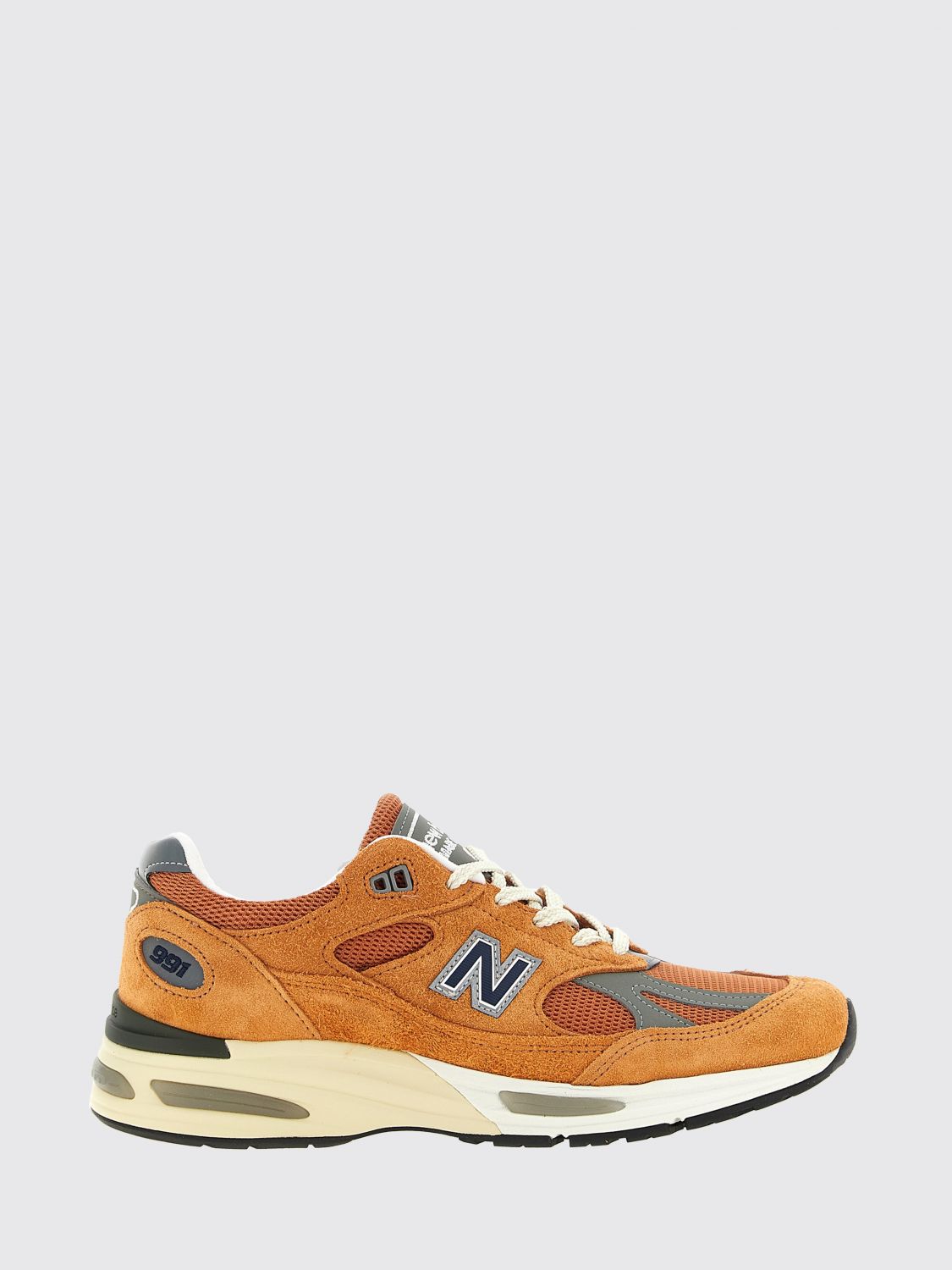 NEW BALANCE Multicolour Made in UK 991v2 Suede and Mesh Trainers