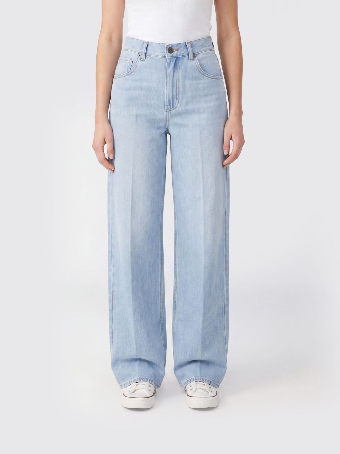 GRIFONI Jeans Woman color Gnawed Blue