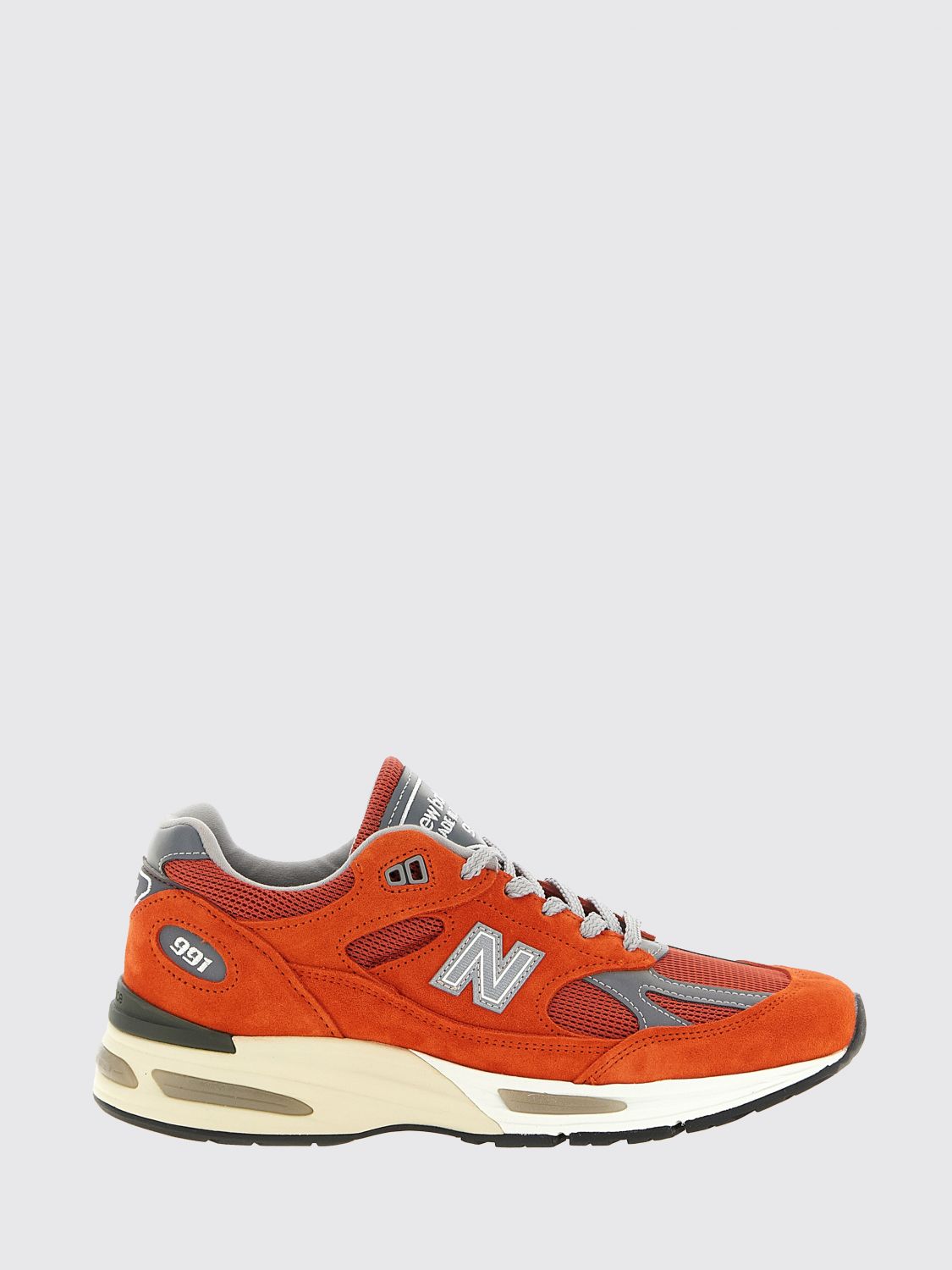 NEW BALANCE Sneakers Made in UK 991v2 in suede e mesh con suola ABZORB