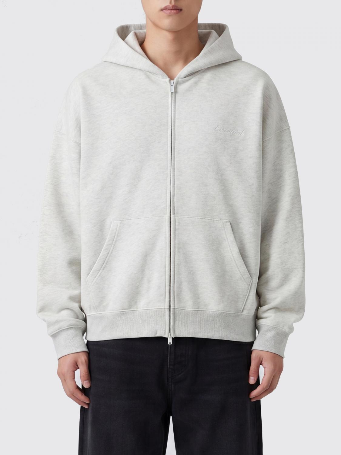 FEAR OF GOD Felpa con cappuccio in misto cotone con zip e vestibilità relaxed