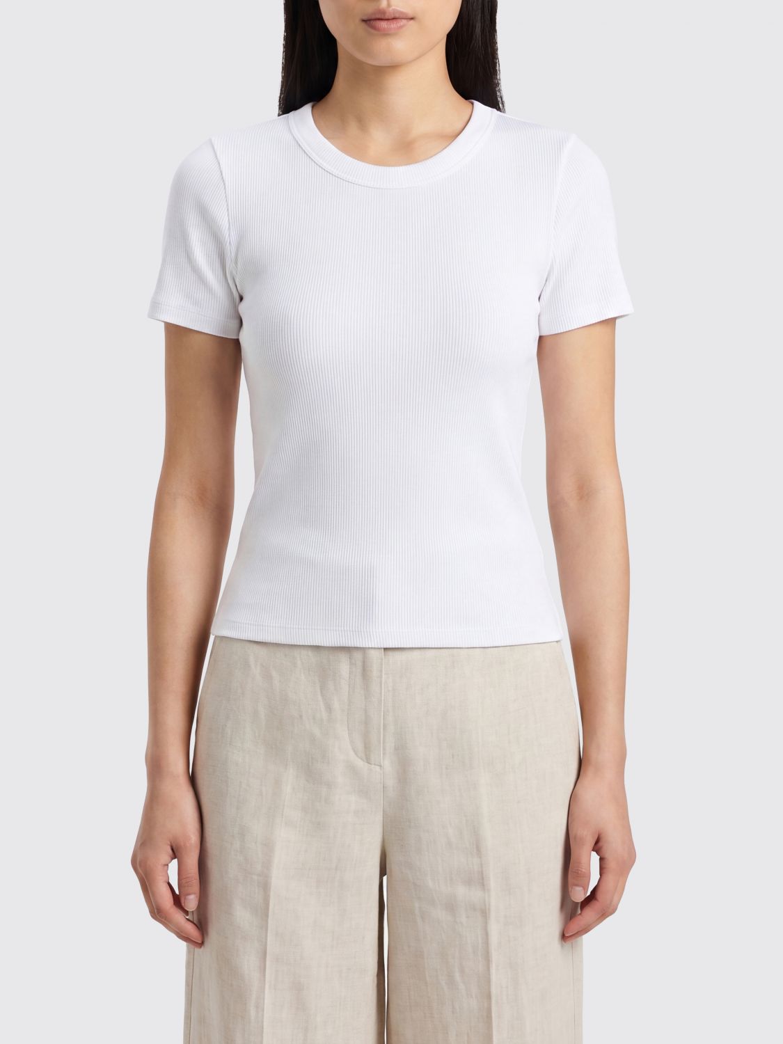 RAG & BONE T-shirt girocollo slim fit in cotone stretch a maniche corte