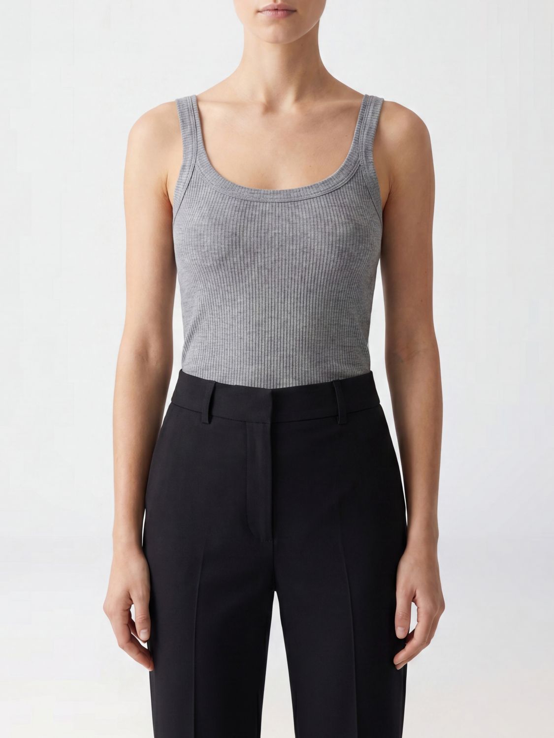 RAG & BONE Top in maglia a spalle scoperte in misto cotone con vestibilità slim