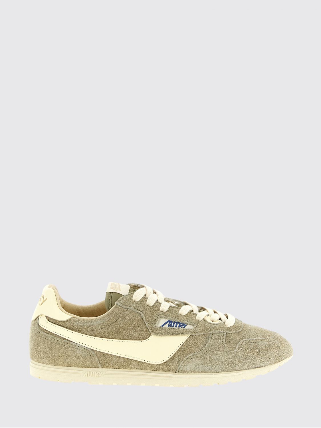 AUTRY Windspin Low Top Leather and Nylon Sneakers with Suede Inserts