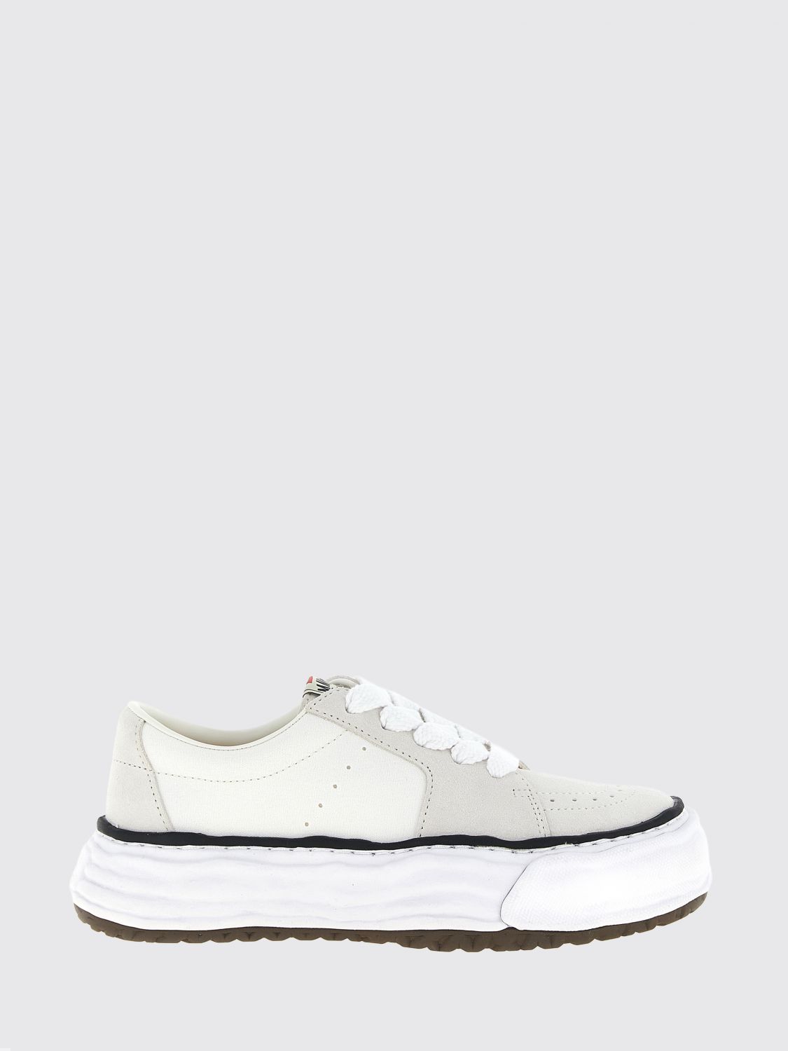 MAISON MIHARA YASUHIRO Sneakers Eric low top in pelle e tela di cotone