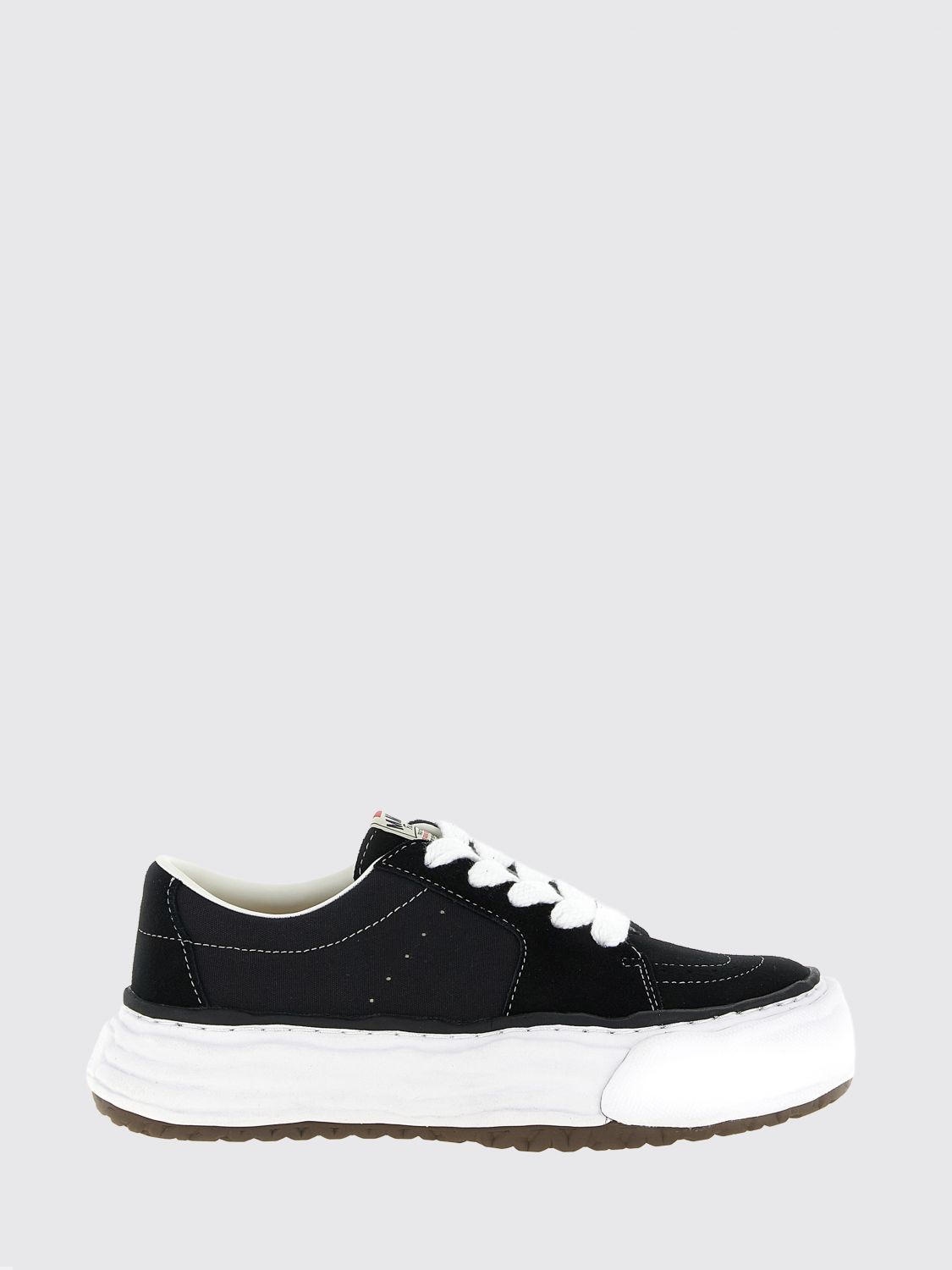 MAISON MIHARA YASUHIRO Eric Low Top Leather and Cotton Canvas Sneakers
