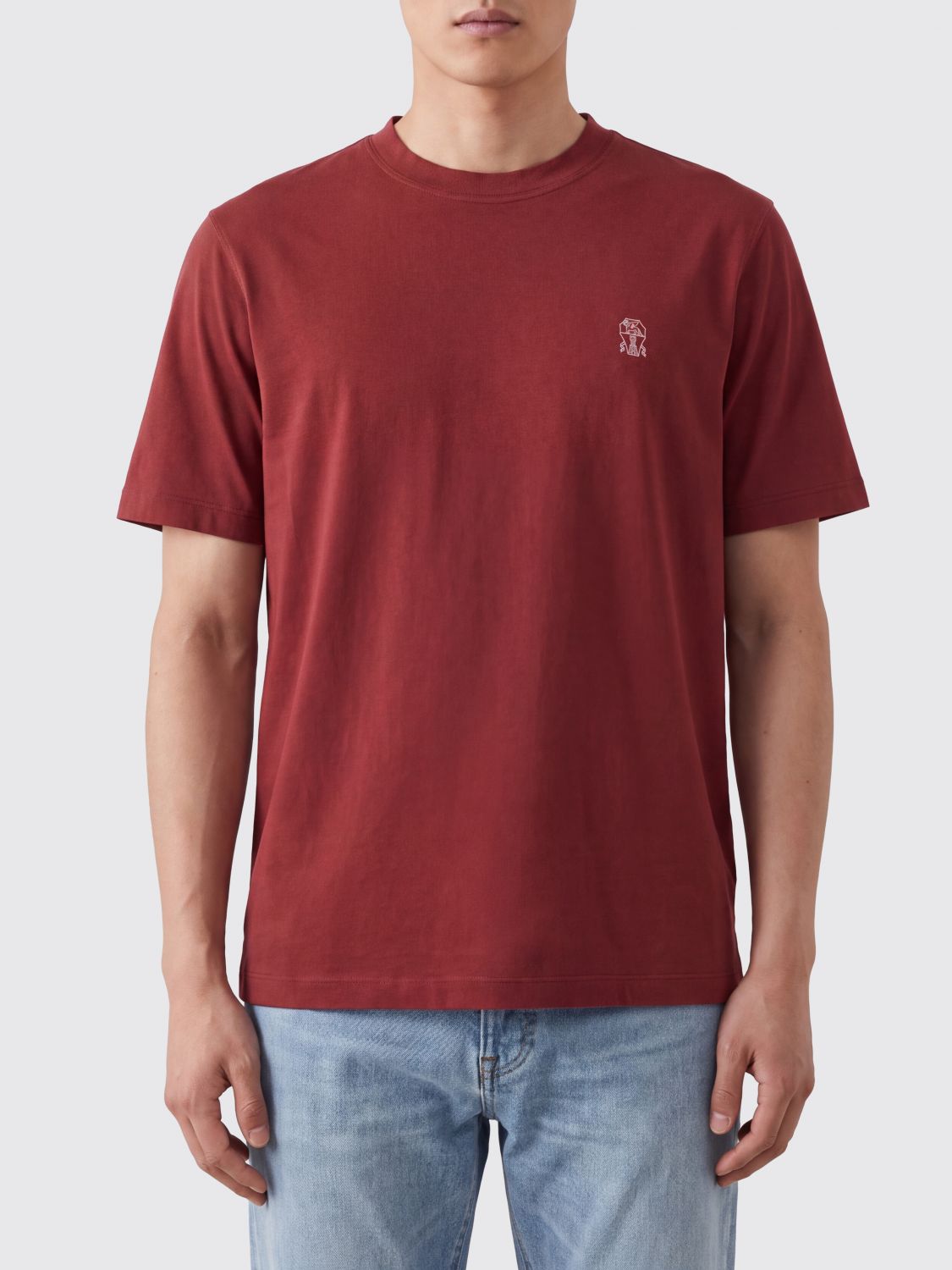 BRUNELLO CUCINELLI Polo Shirt Men color Red