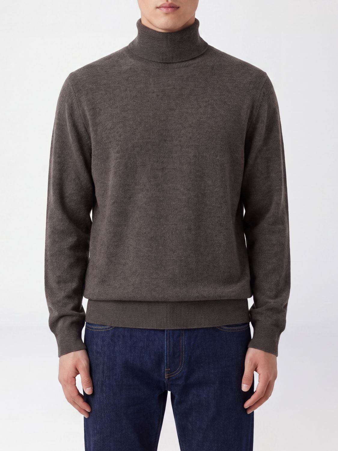 BRUNELLO CUCINELLI Slim Fit Rollkragenpullover aus Wollmischung
