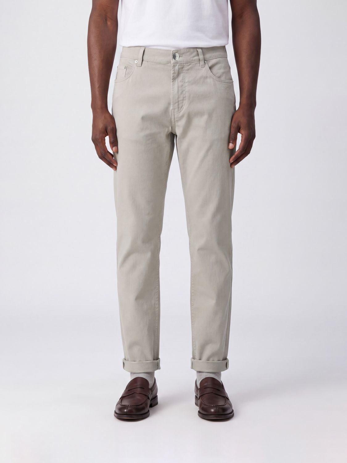 BRUNELLO CUCINELLI Jeans Men color White