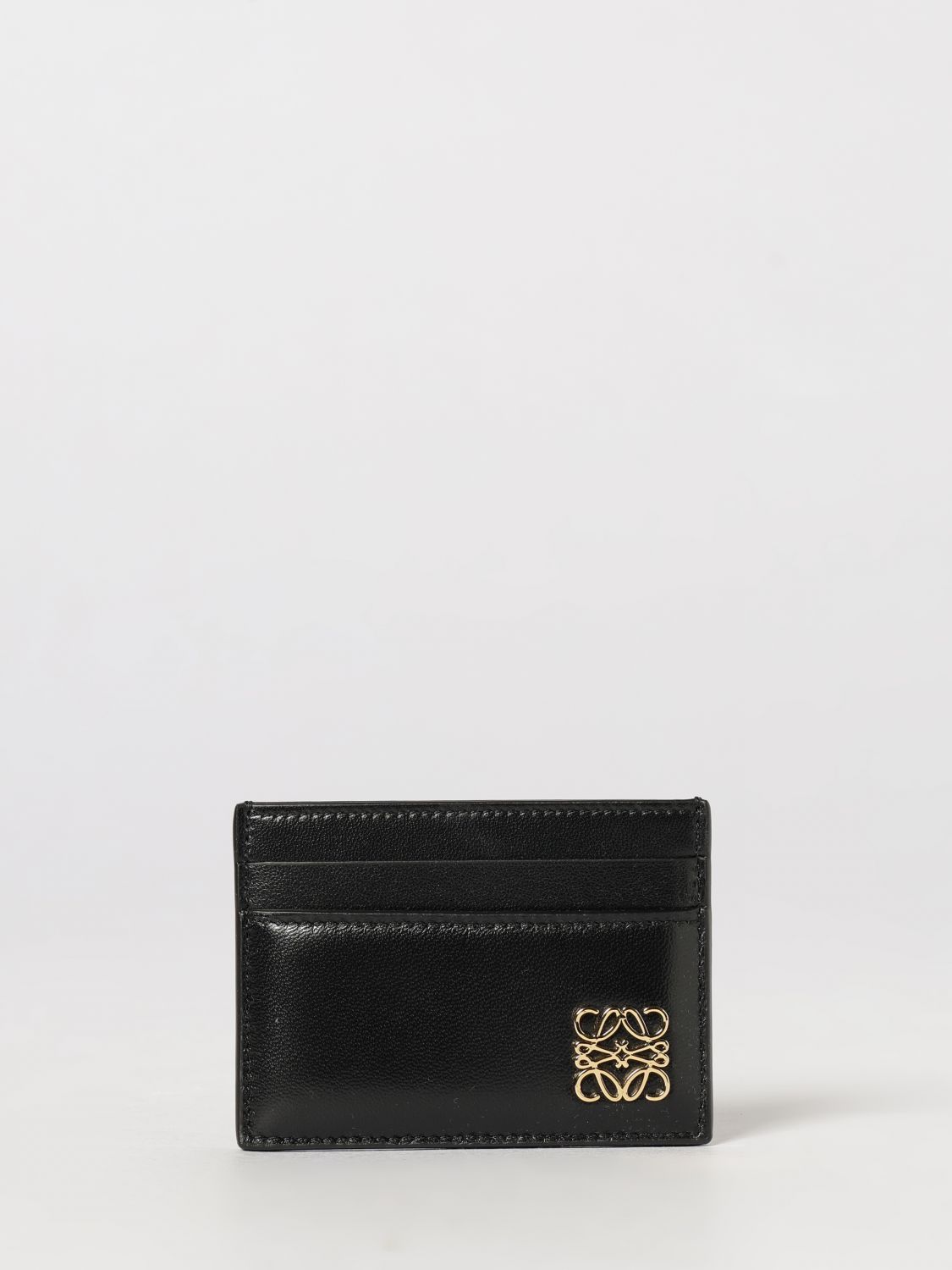 LOEWE Portacarte piatto Puffer Anagram in nappa con logo monogram