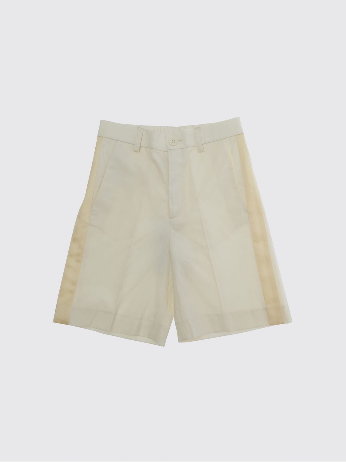 MM6 MAISON MARGIELA Shorts sartoriali da bambino in misto lana al ginocchio