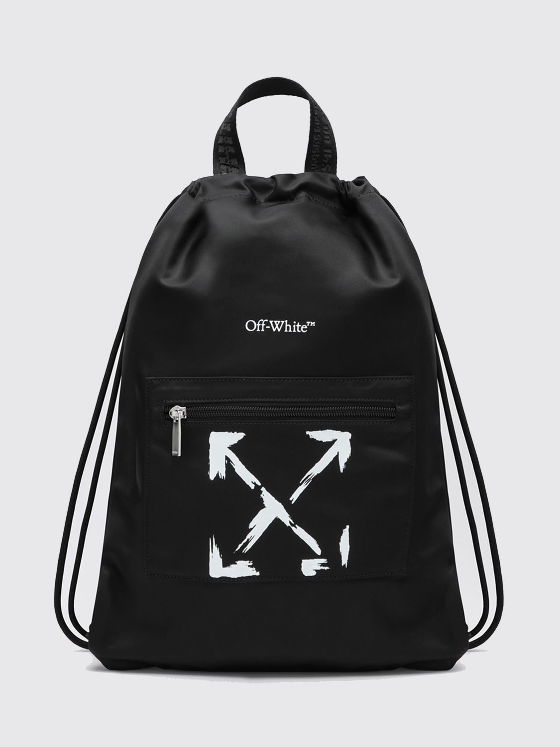 Off-White Kids Boy's Backpack in Nylon with Printed Arrow Logo
