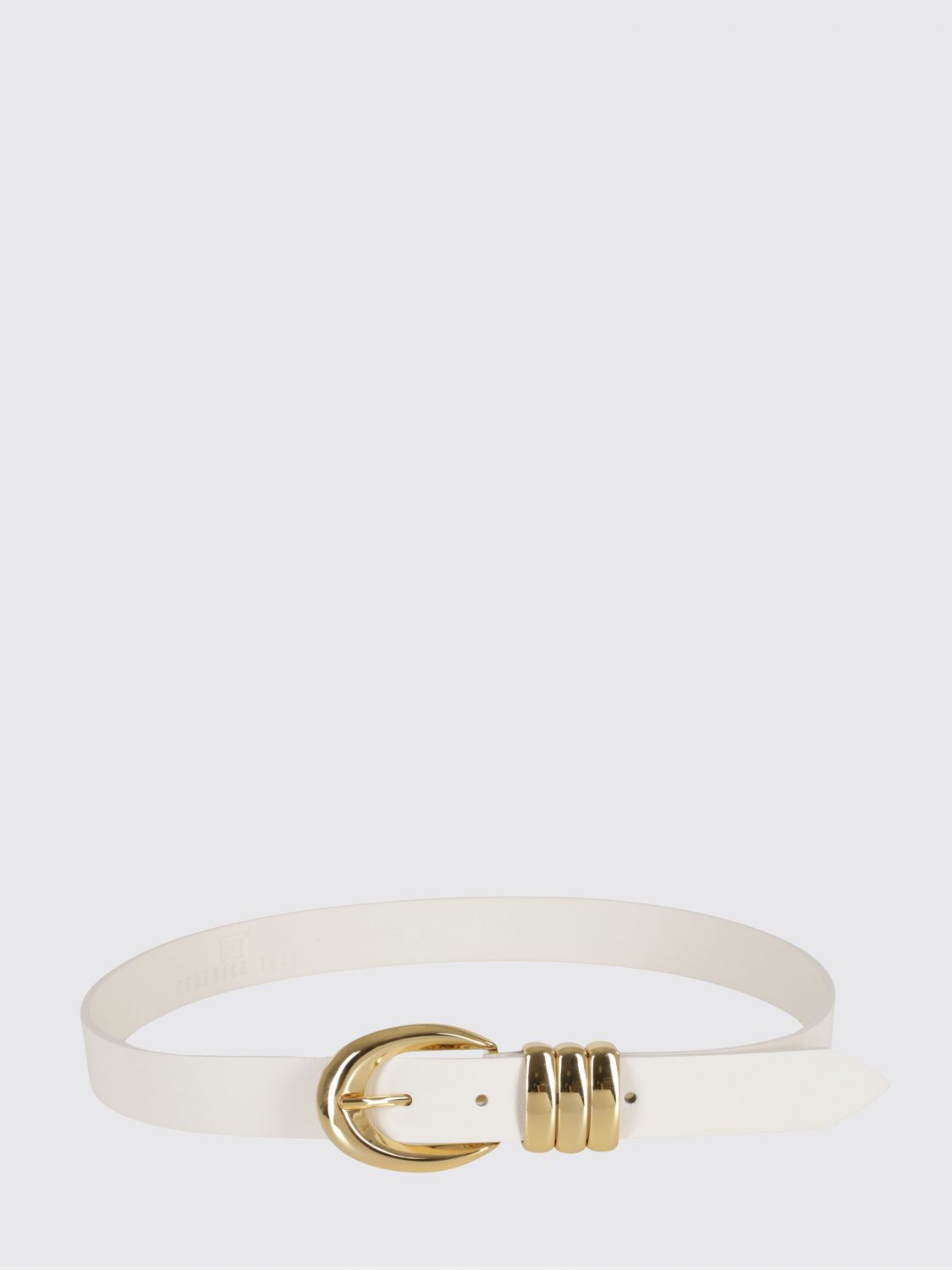 FEDERICA TOSI Emily Smooth Leather Belt with Pin Buckle