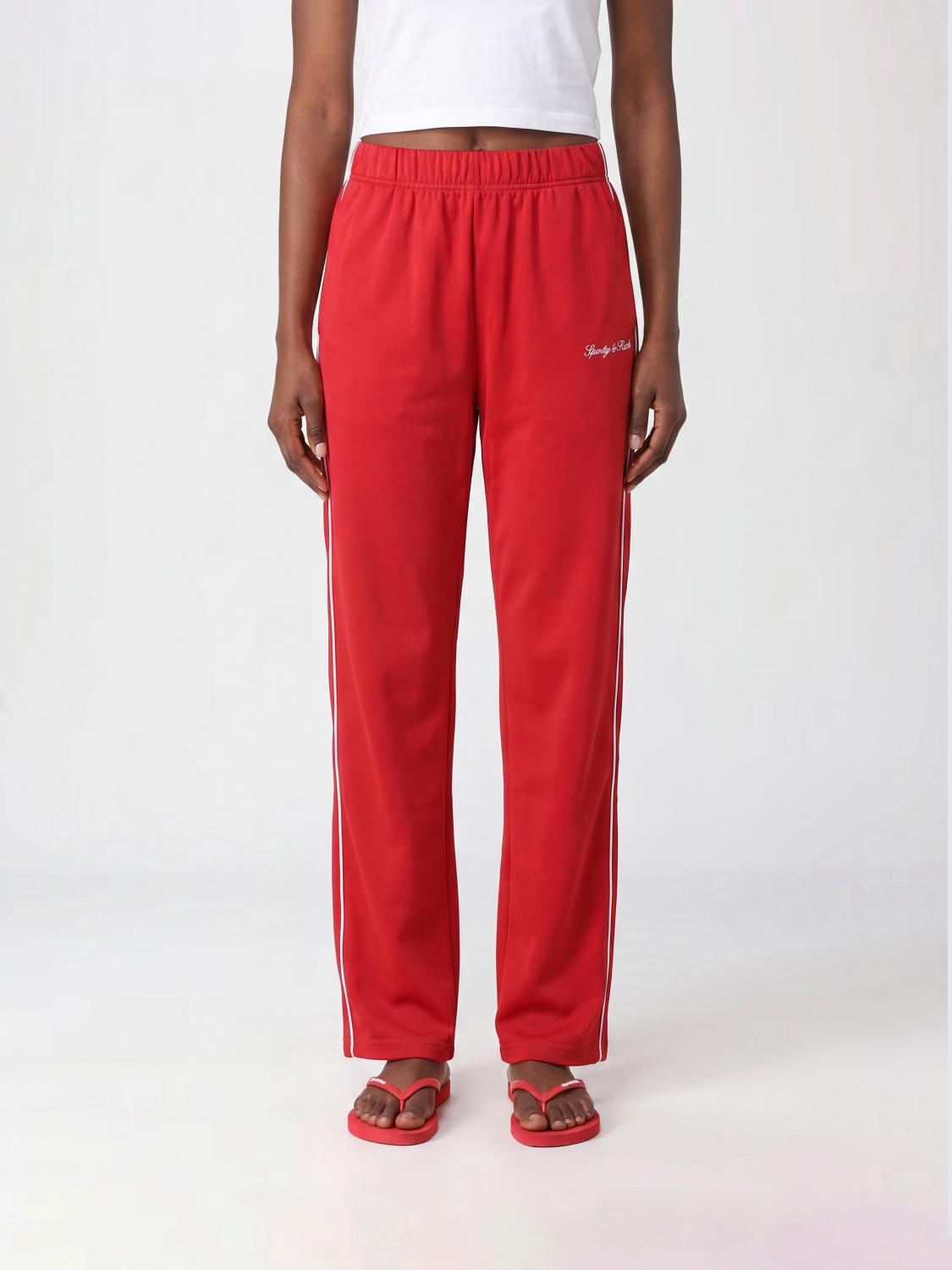 SPORTY & RICH Technical Jersey Joggers with Elasticated Waistband